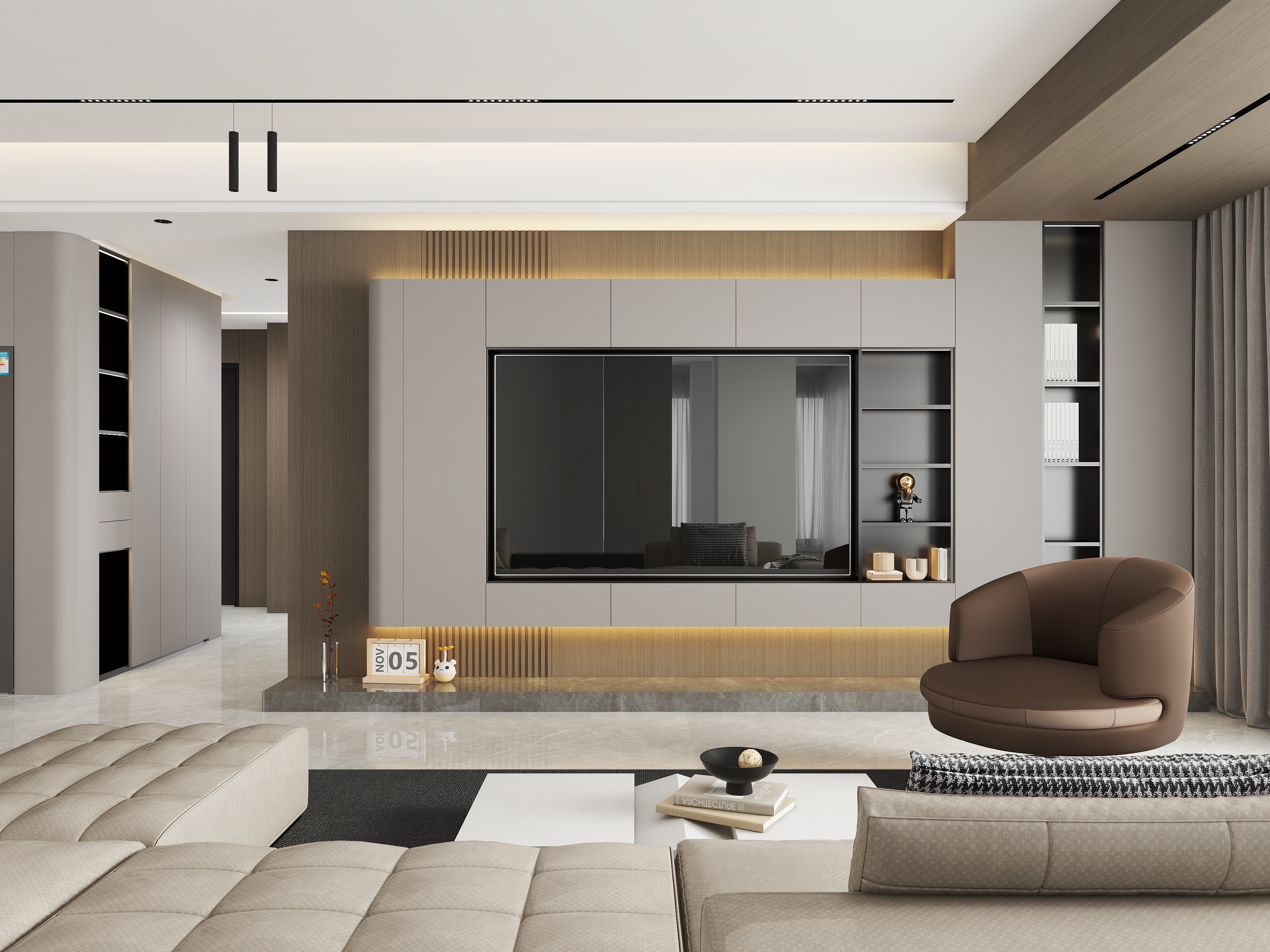 DP视觉表现-金茂府201㎡3室-装修设计方案