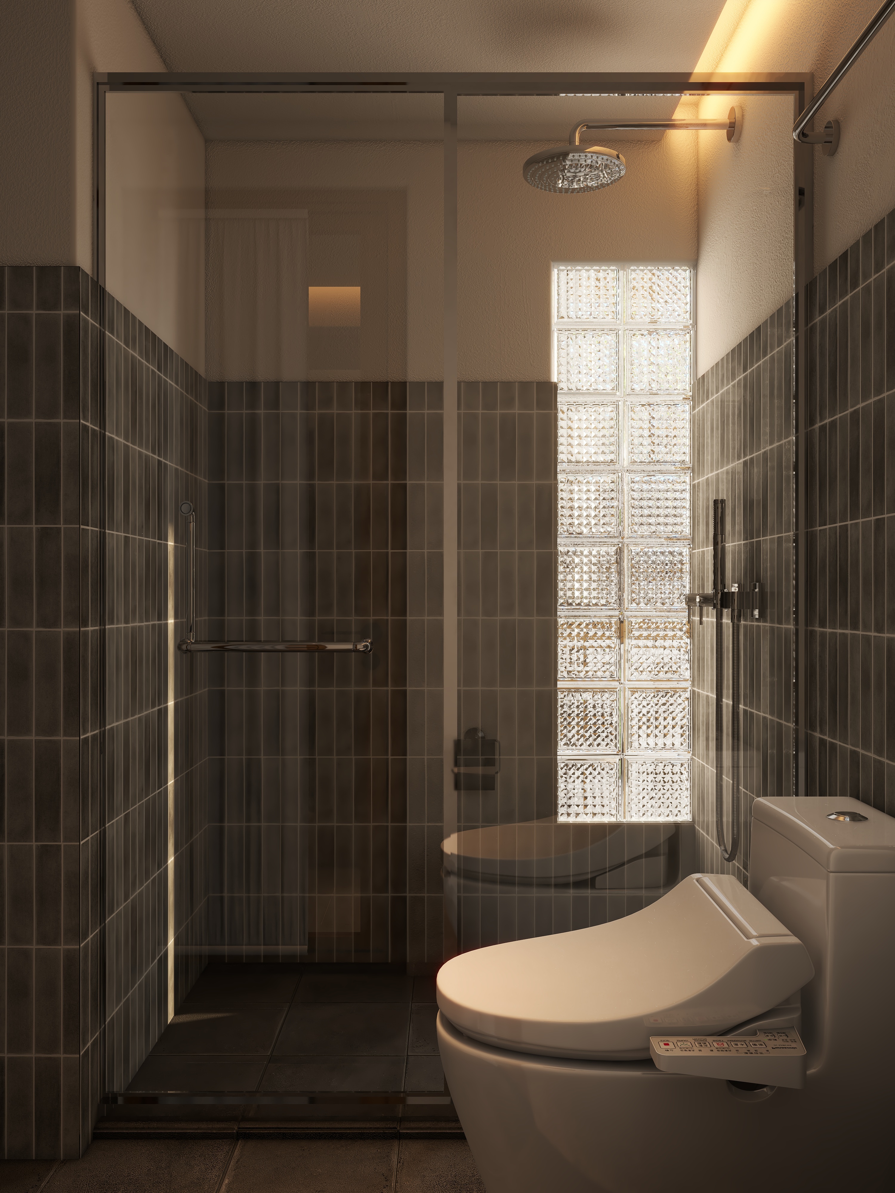 熬暖酱-重庆绿城春熙云庐自然主义私宅一层客卫装修效果图第2张