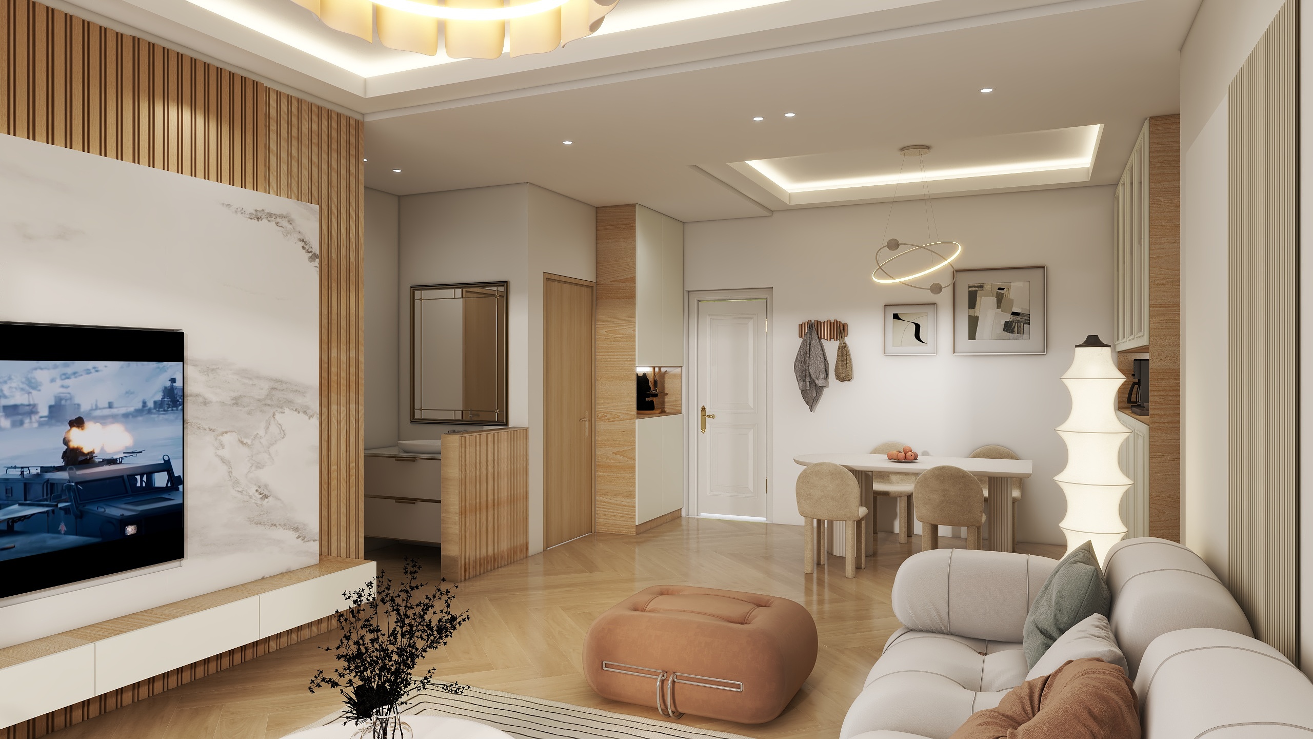 鲁朝磊-104㎡3室-装修设计方案