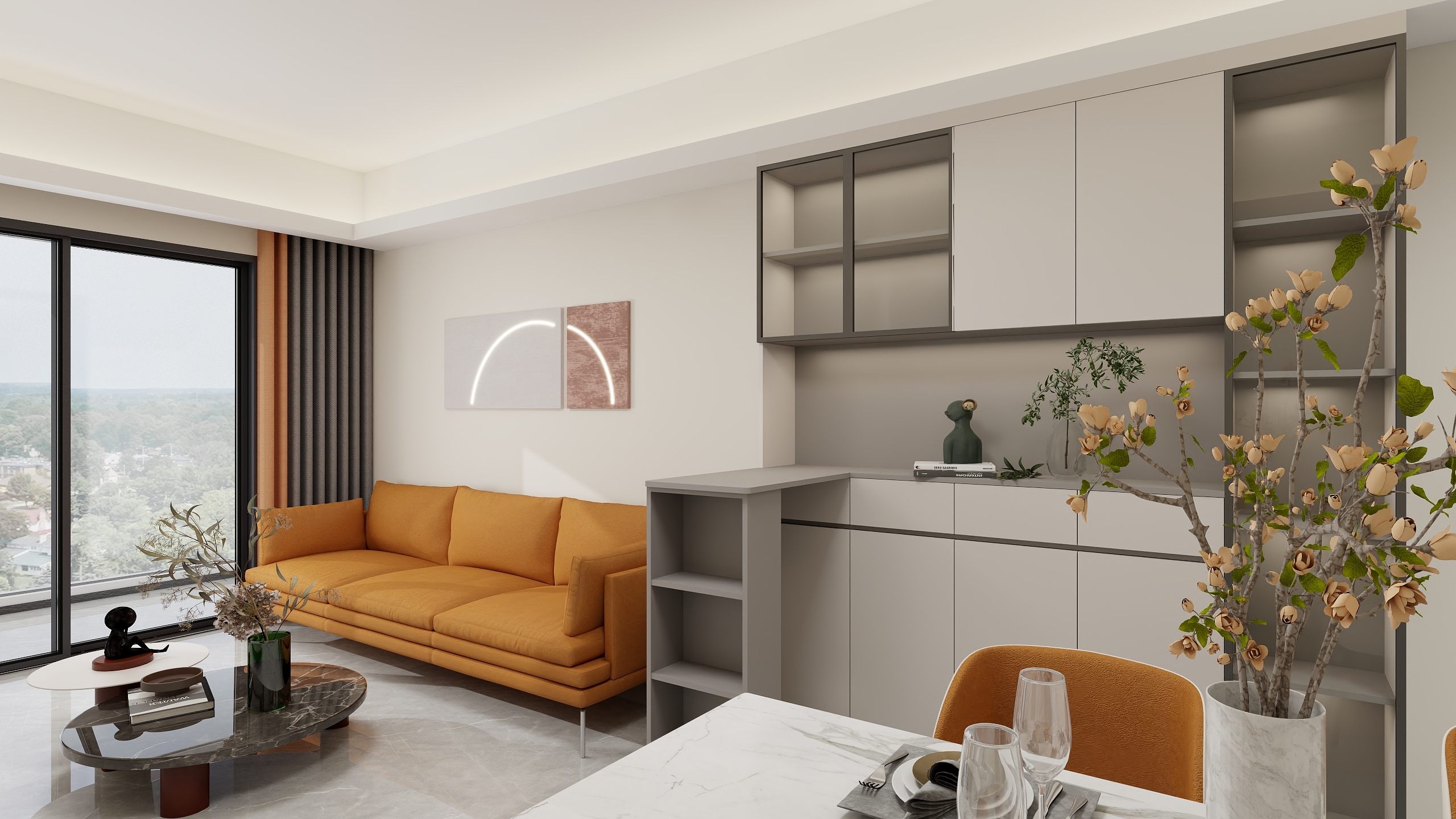 丶蔚蓝-中建·鄂旅投岭南悦府80㎡3室-装修设计方案