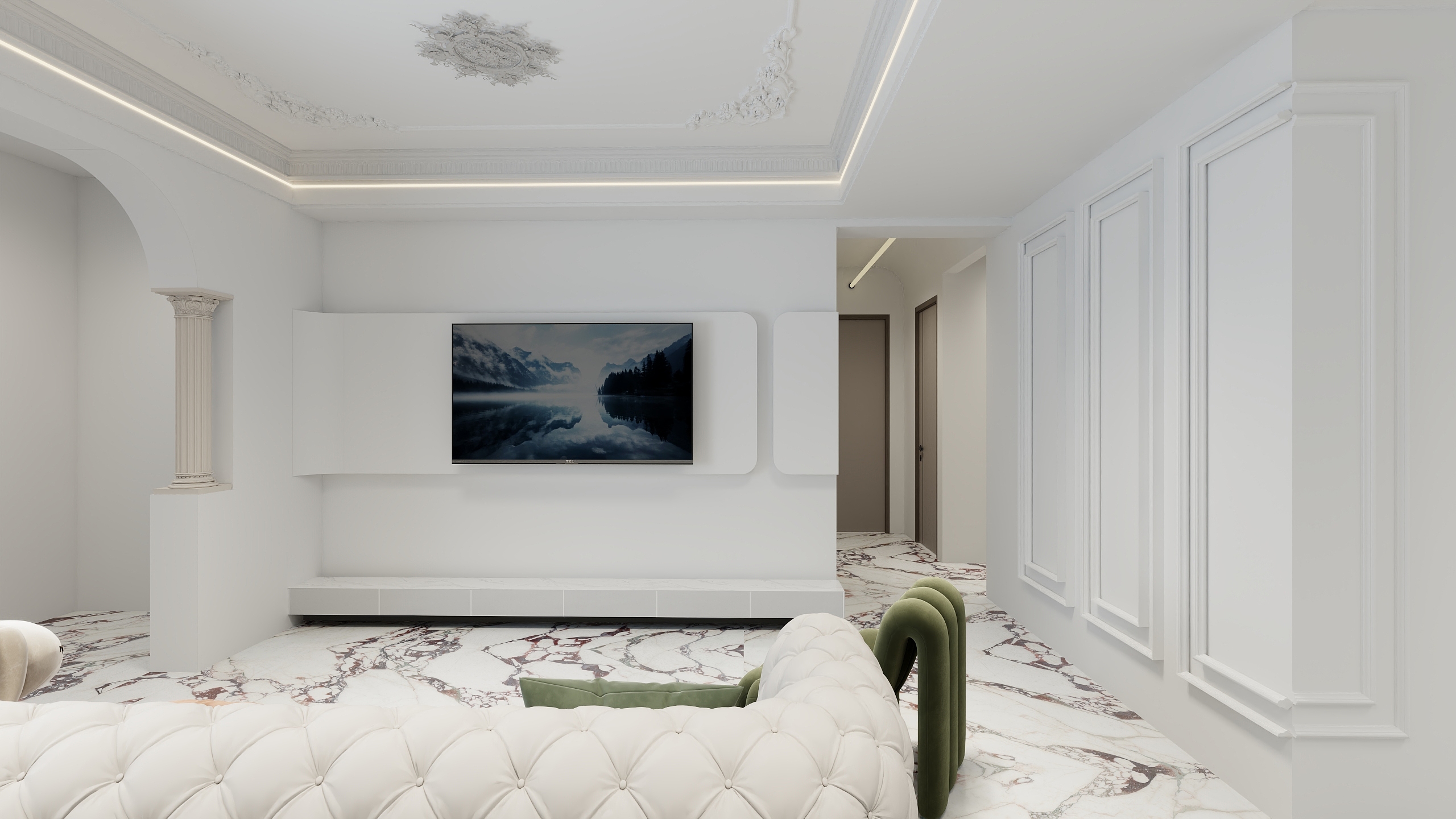 肖长洲-优歩学府125㎡-装修设计方案