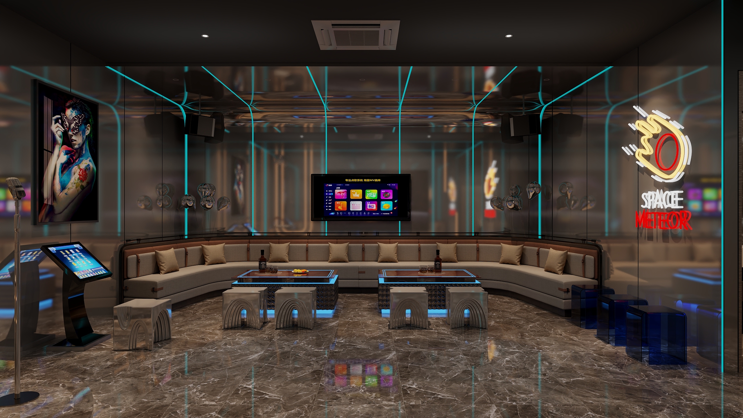 JoyvESM-石美湾KTV 房间-装修设计方案