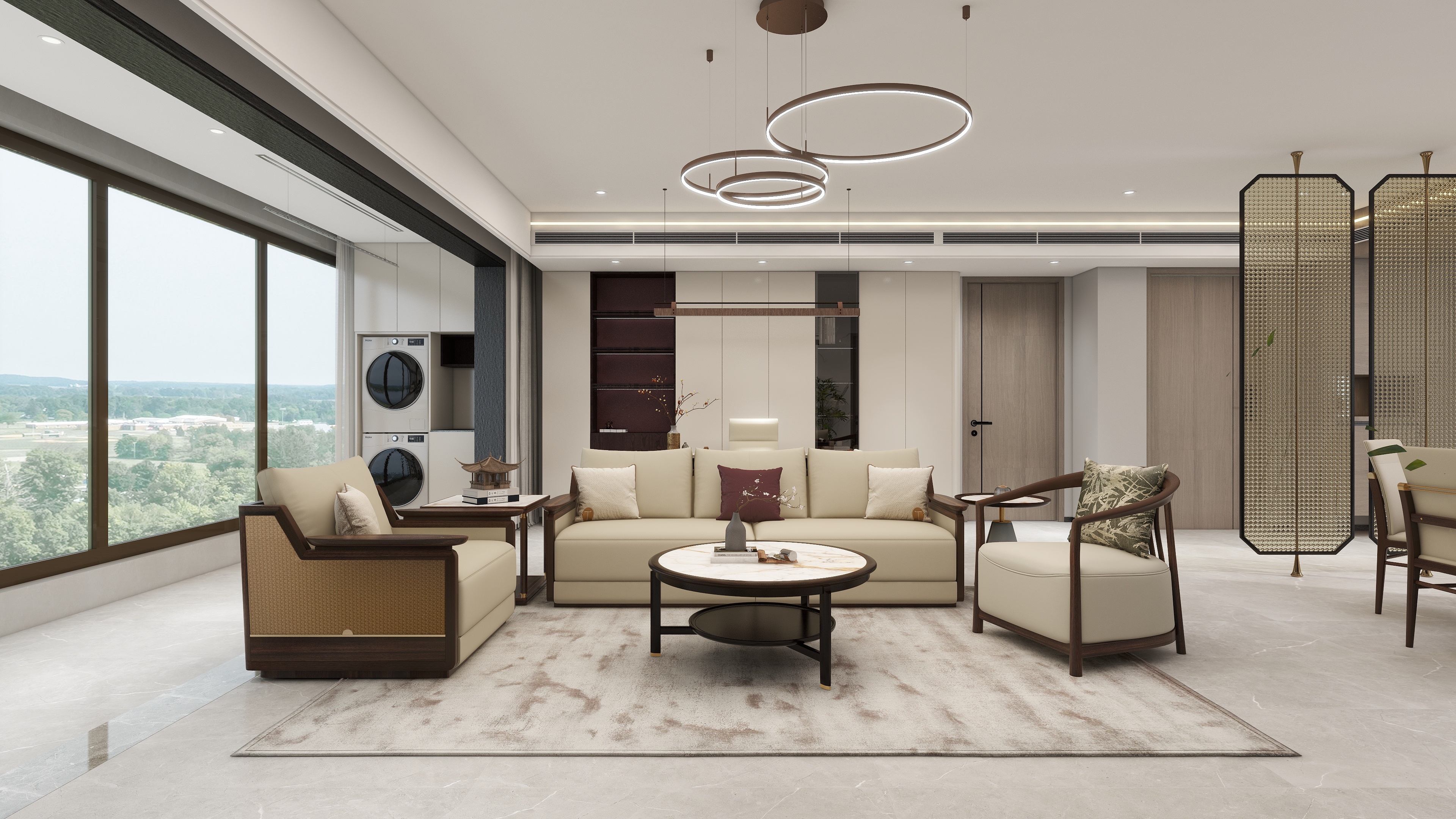 EGhome-中海·汇德里203㎡(中式）-装修设计方案