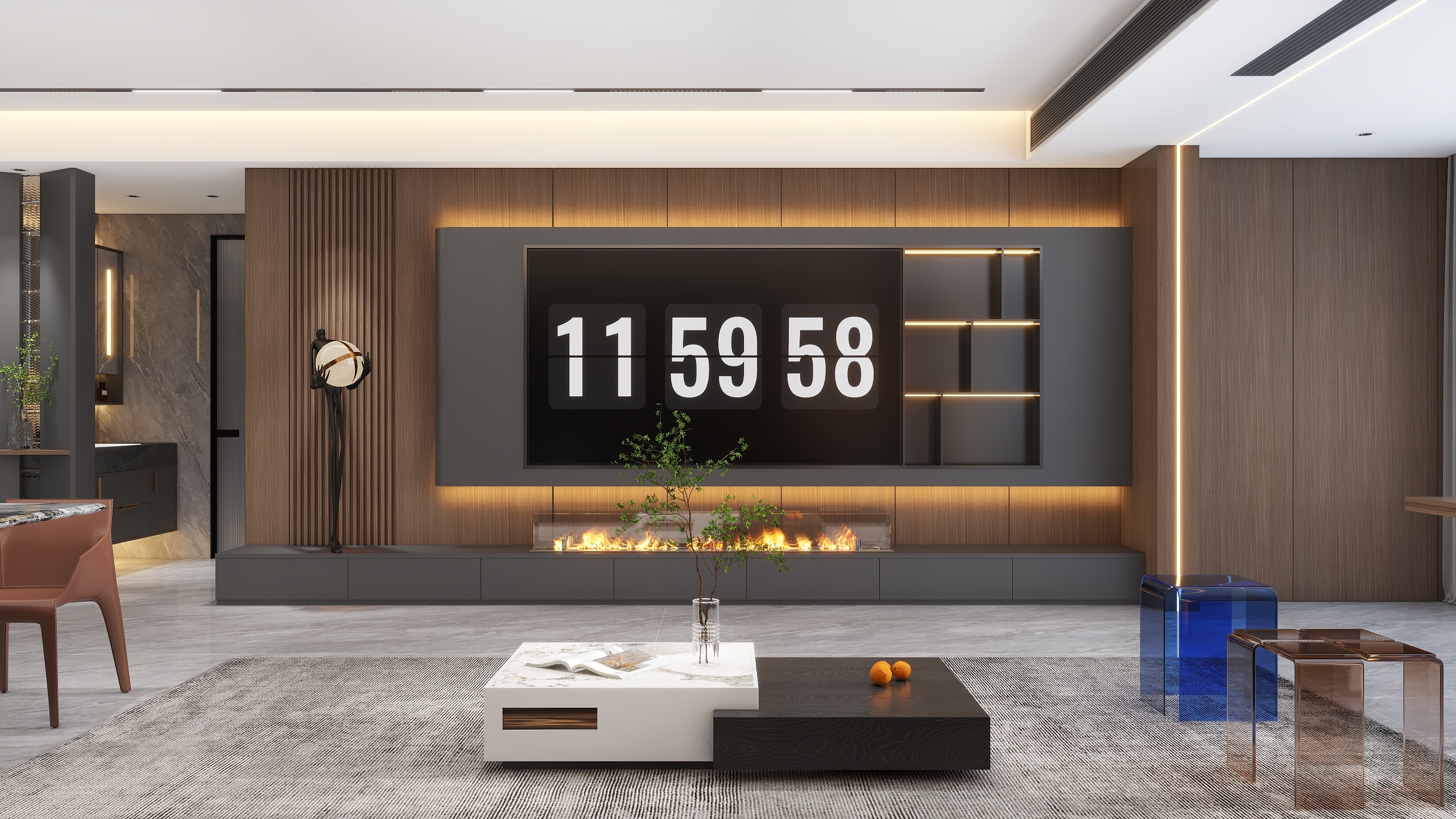 北宸空間設計-意式极简--大平层-装修设计方案