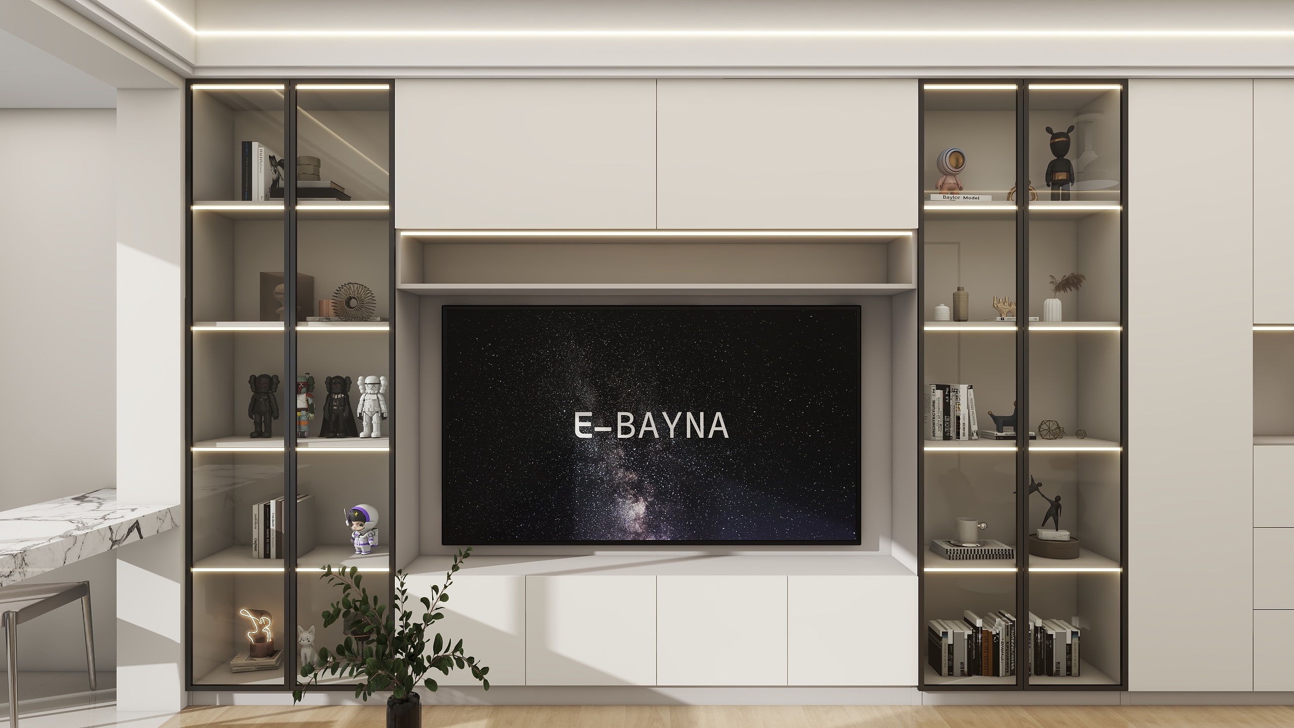 Jerry-空间设计-62㎡2室装修效果图