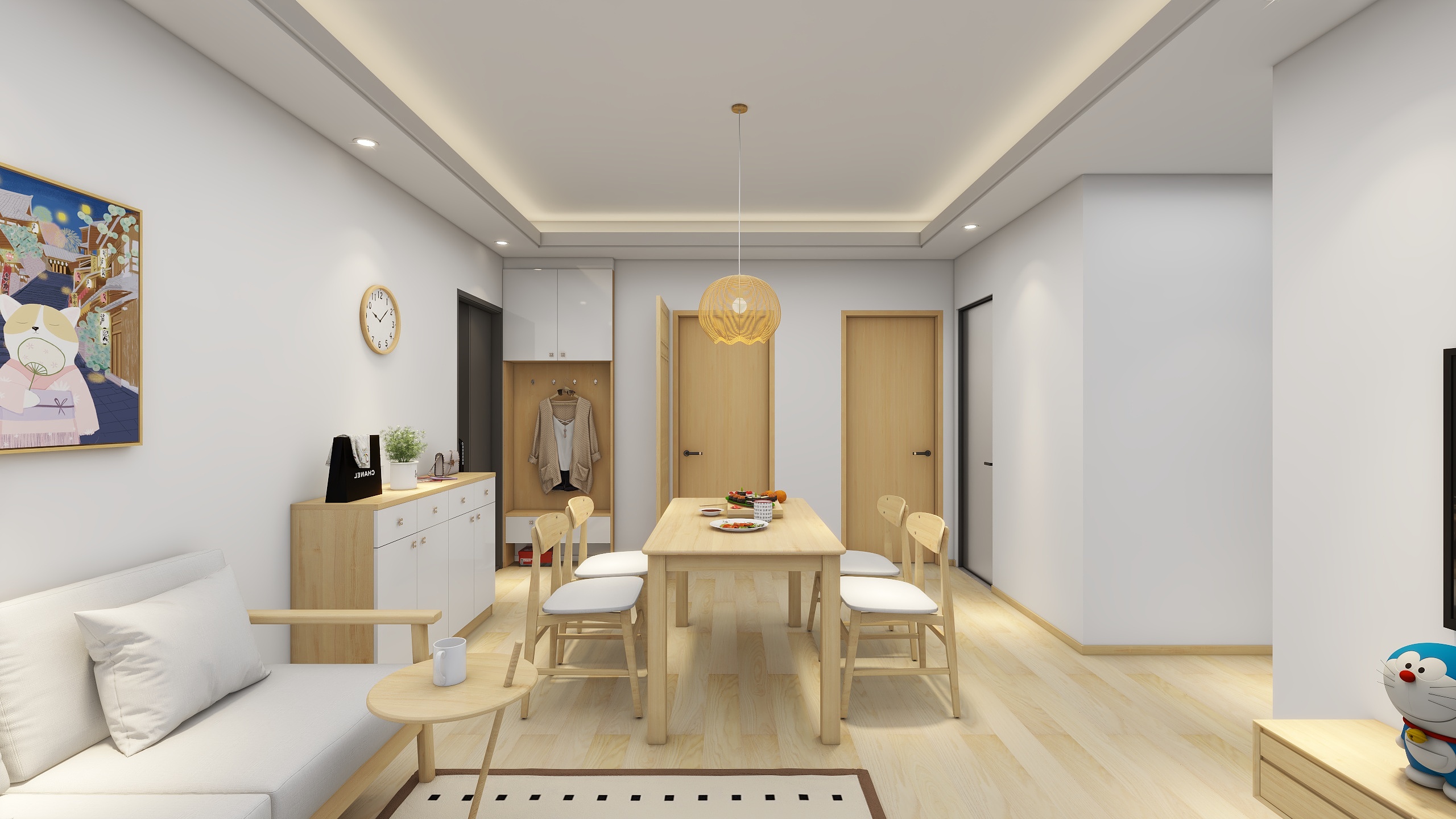 天策府设计李-苏州原木风二居室-装修设计方案