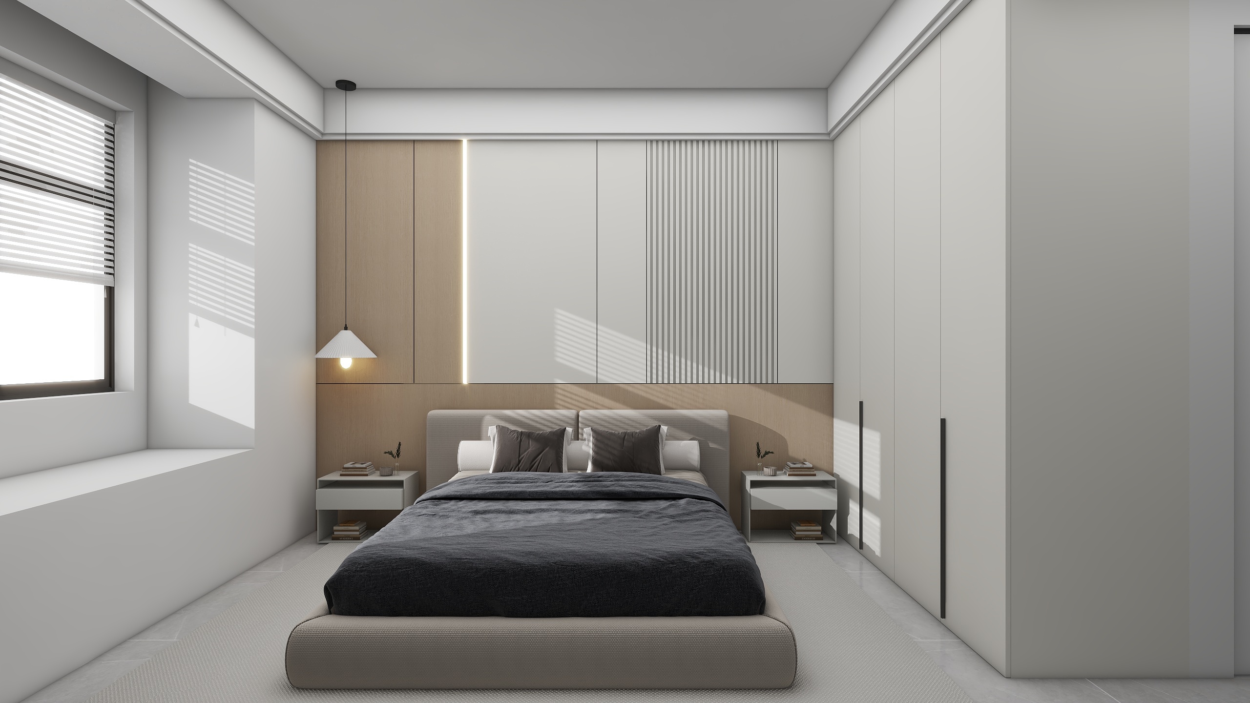 Jerry-空间设计-原木100㎡3室装修效果图