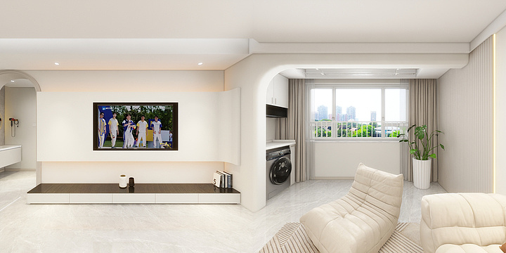 马荣Designer-《牧歌嘉园12#》现代简约|100平三居室-装修设计方案