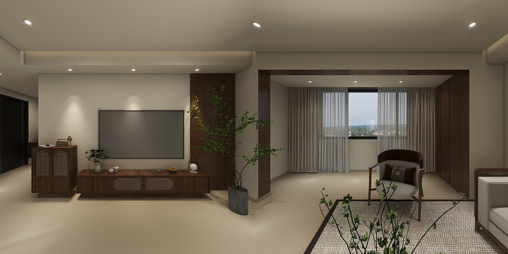 全案设计效果..-中古风 疆山府（ 四室两厅三卫）-装修设计方案