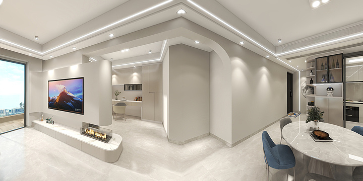 张玉泉-滨江名门-全景图Ⅰ（T：13420706357）-装修设计方案