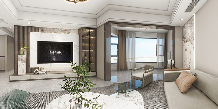 向往kaBa-上尚城9-1-1601-装修设计方案