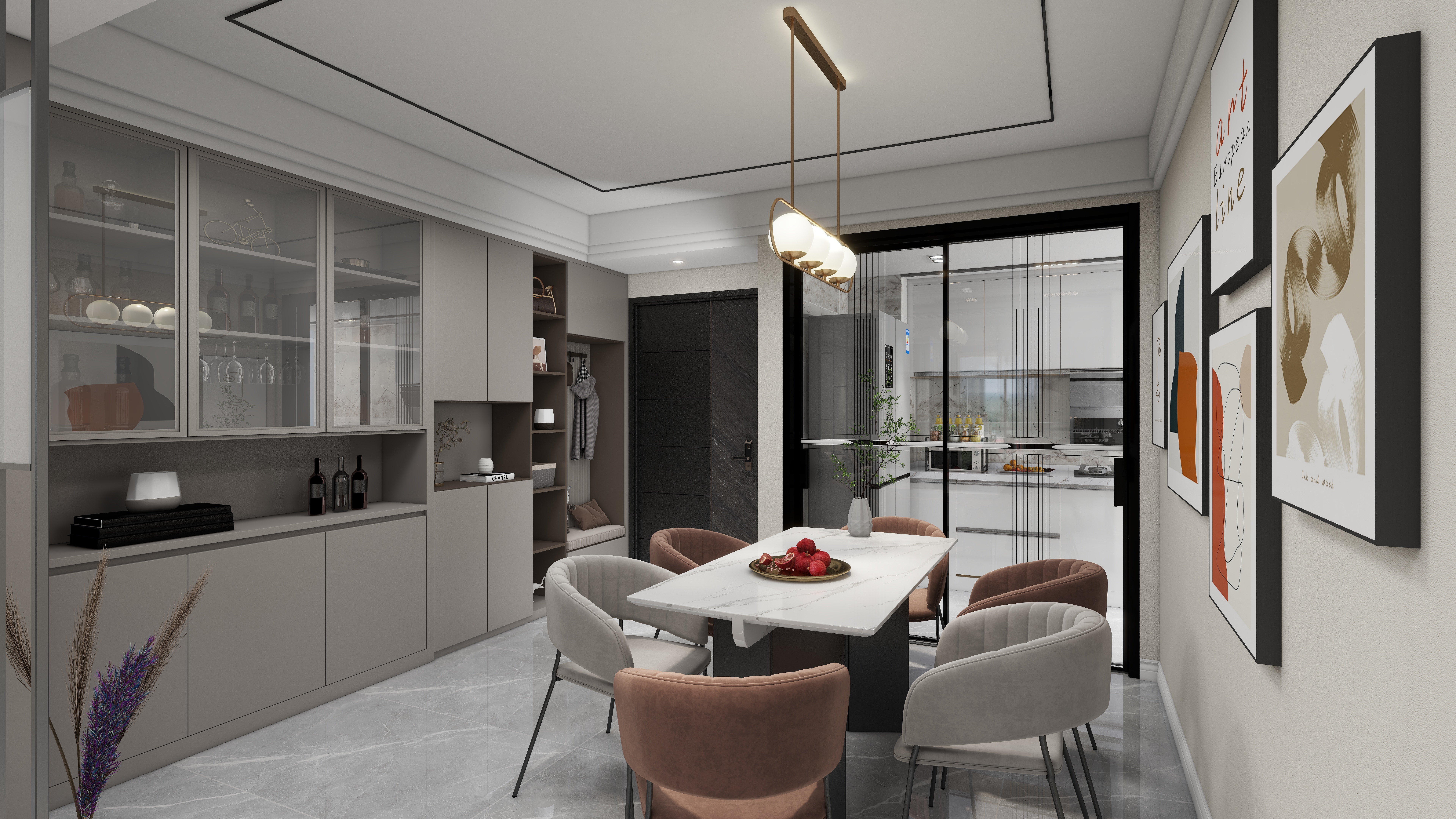 伊仕利.-小区房120㎡-装修设计方案