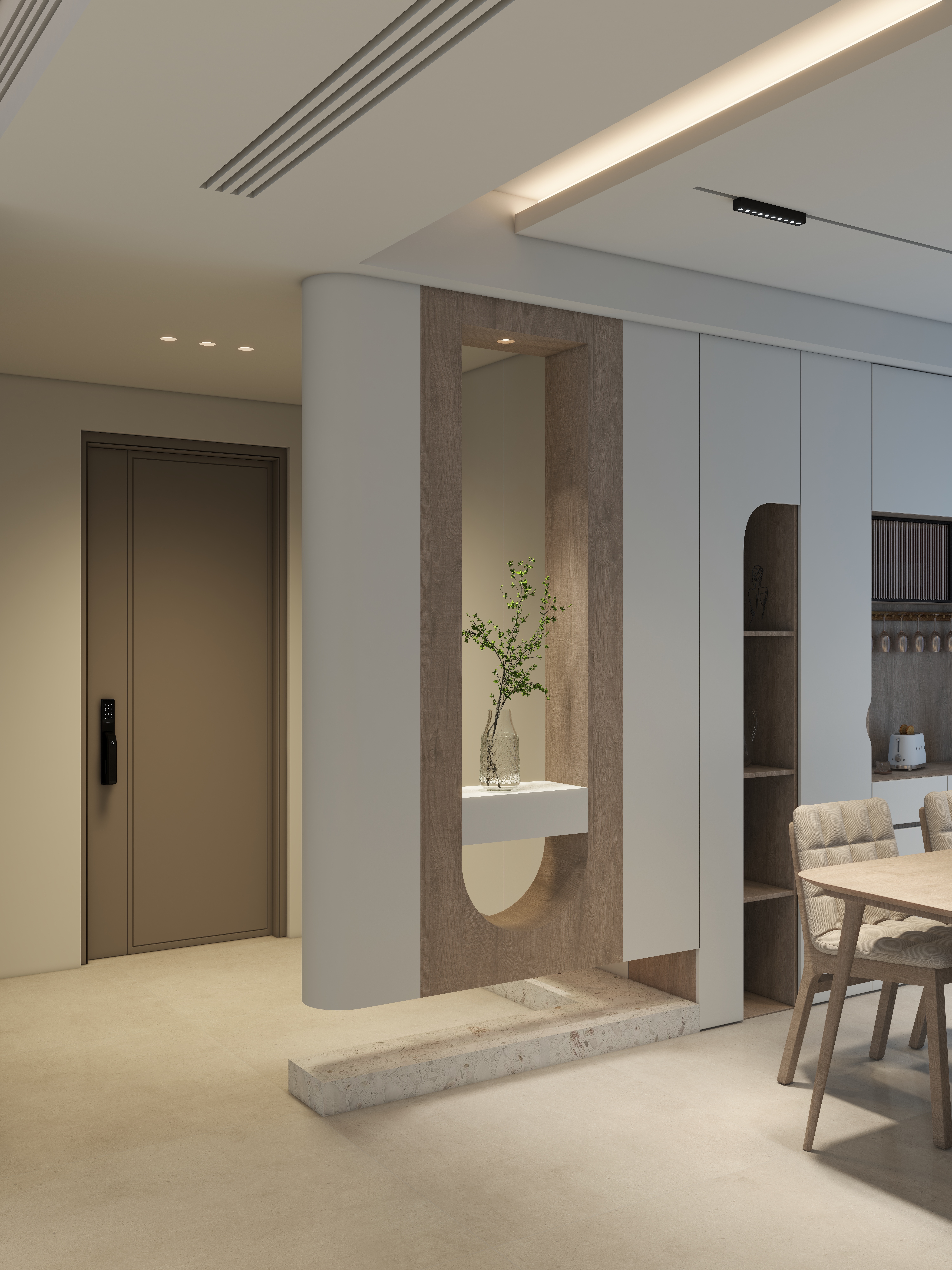 zztest-140㎡奶油风客餐厅-打造灯火阑珊处的温柔-副本-装修设计方案