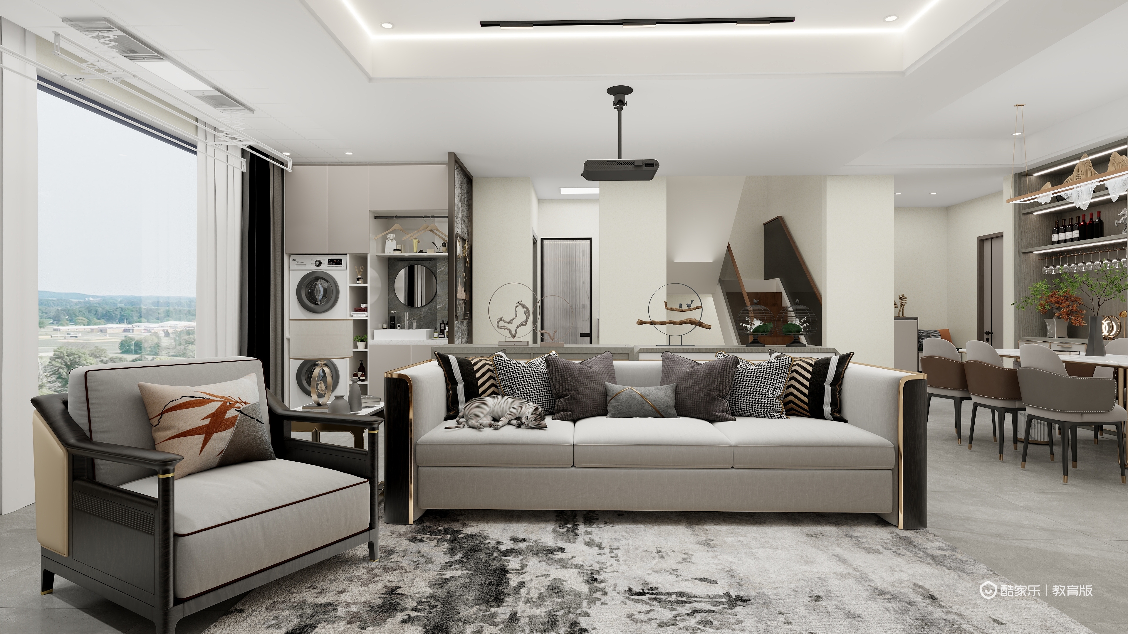 中粮光谷叠拼别墅设计方案86㎡3室-装修设计方案