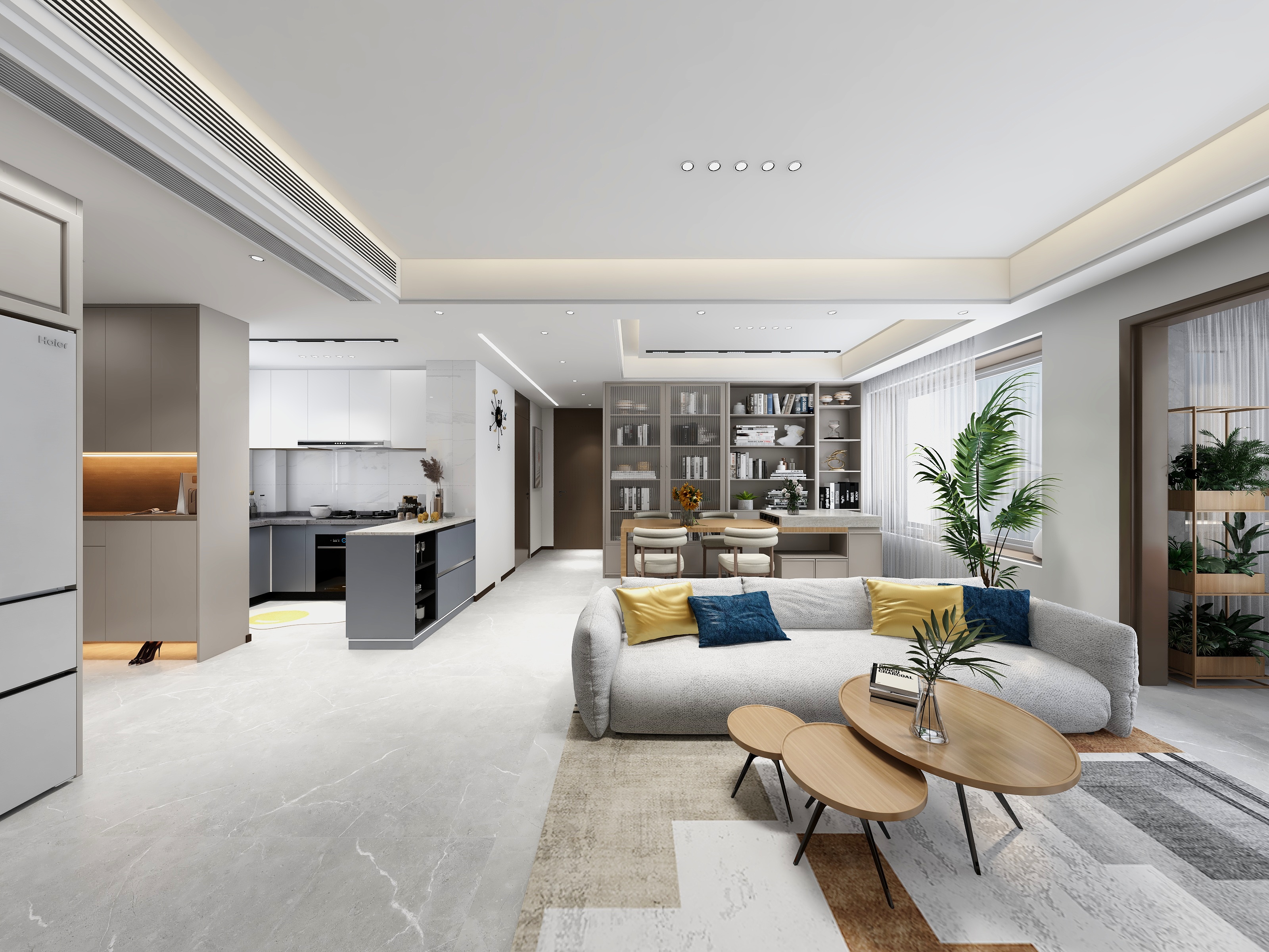 耿仁彪-开放式厨房现代北欧风格设计-装修设计方案