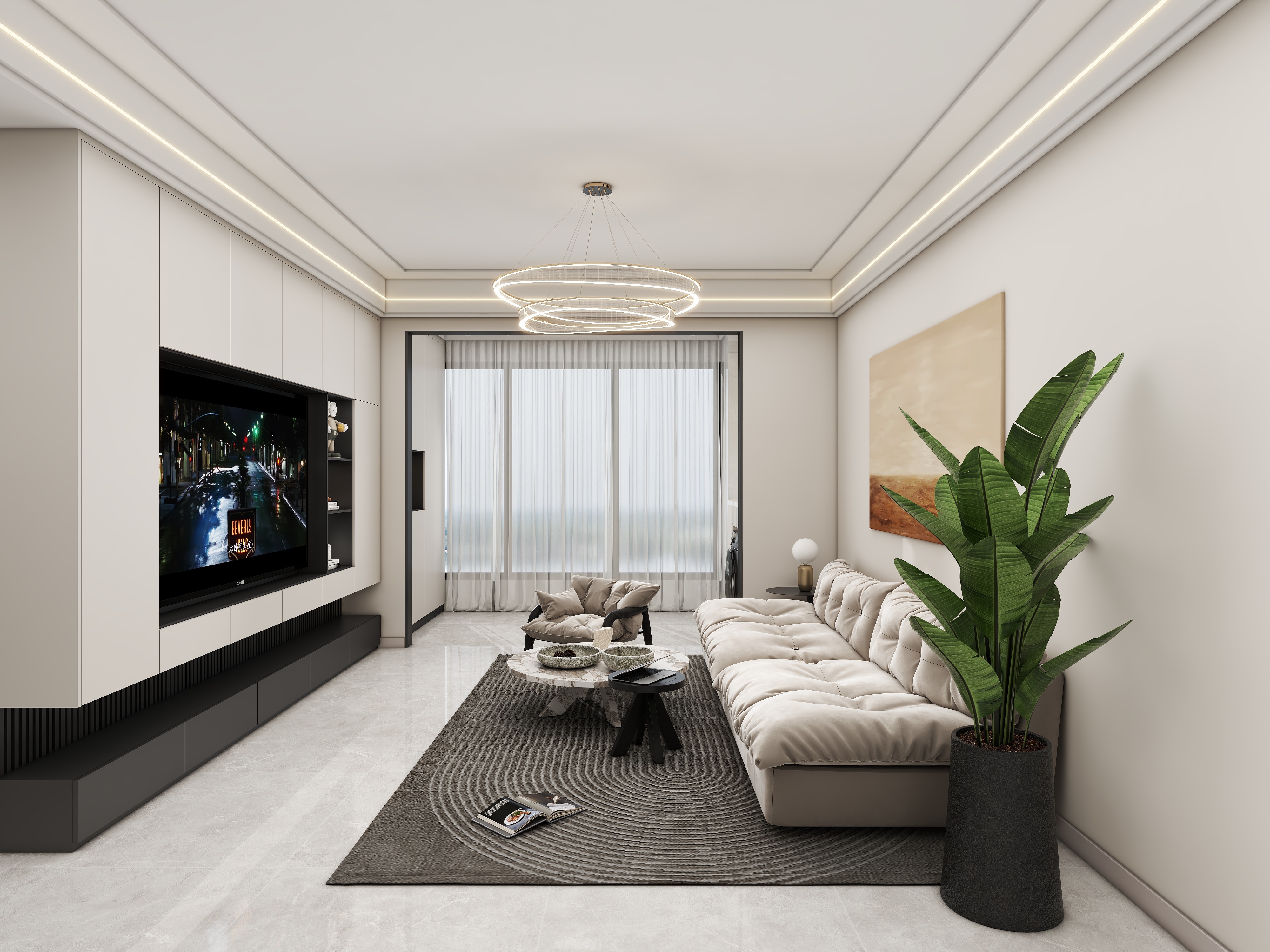 壹诺设计工作室-现代简约装修效果图