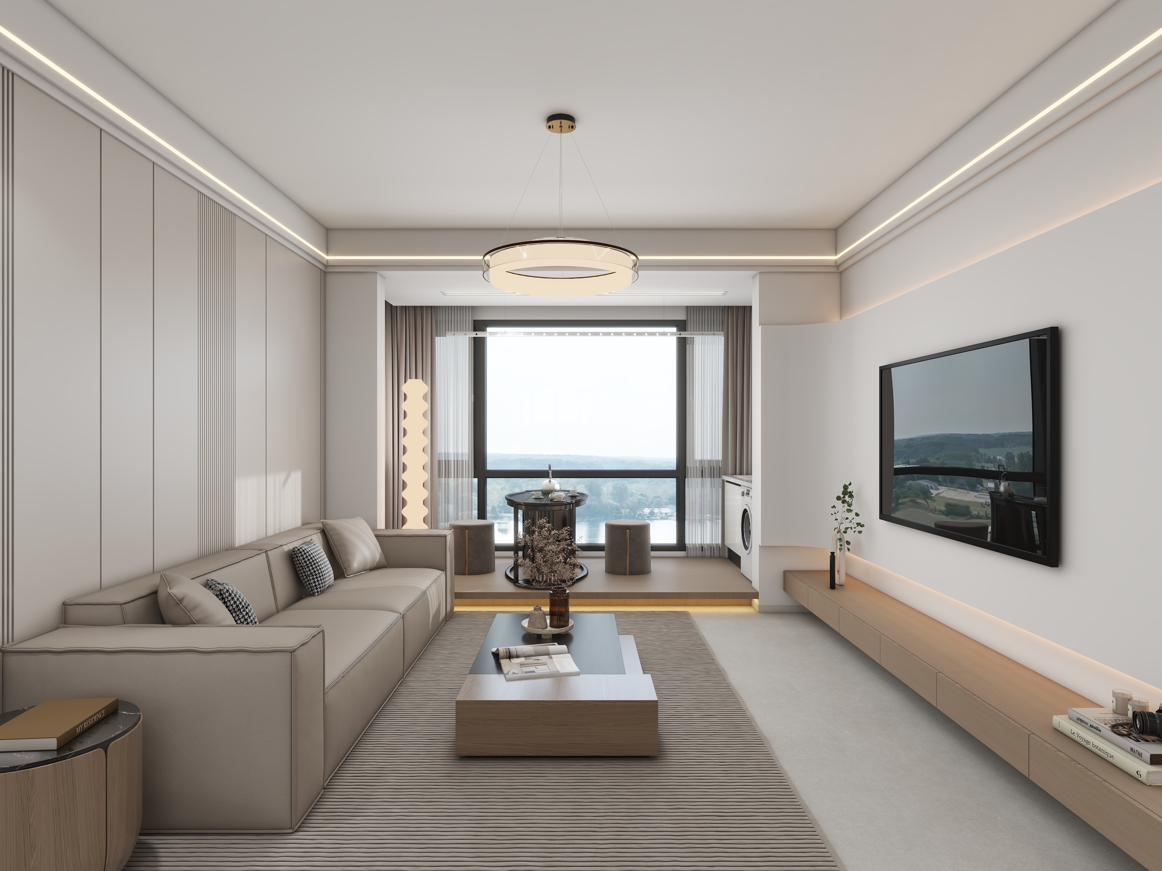 张福梅-红海小区现代简约117㎡4室-装修设计方案