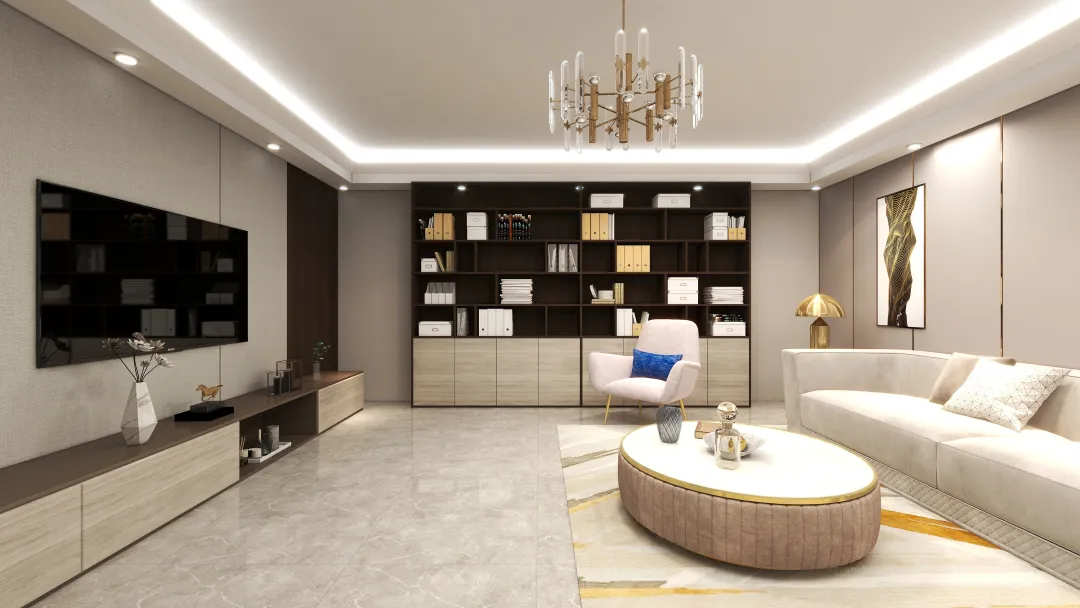 MeowkeeArchitect的装修设计方案:Luxury livingroom
