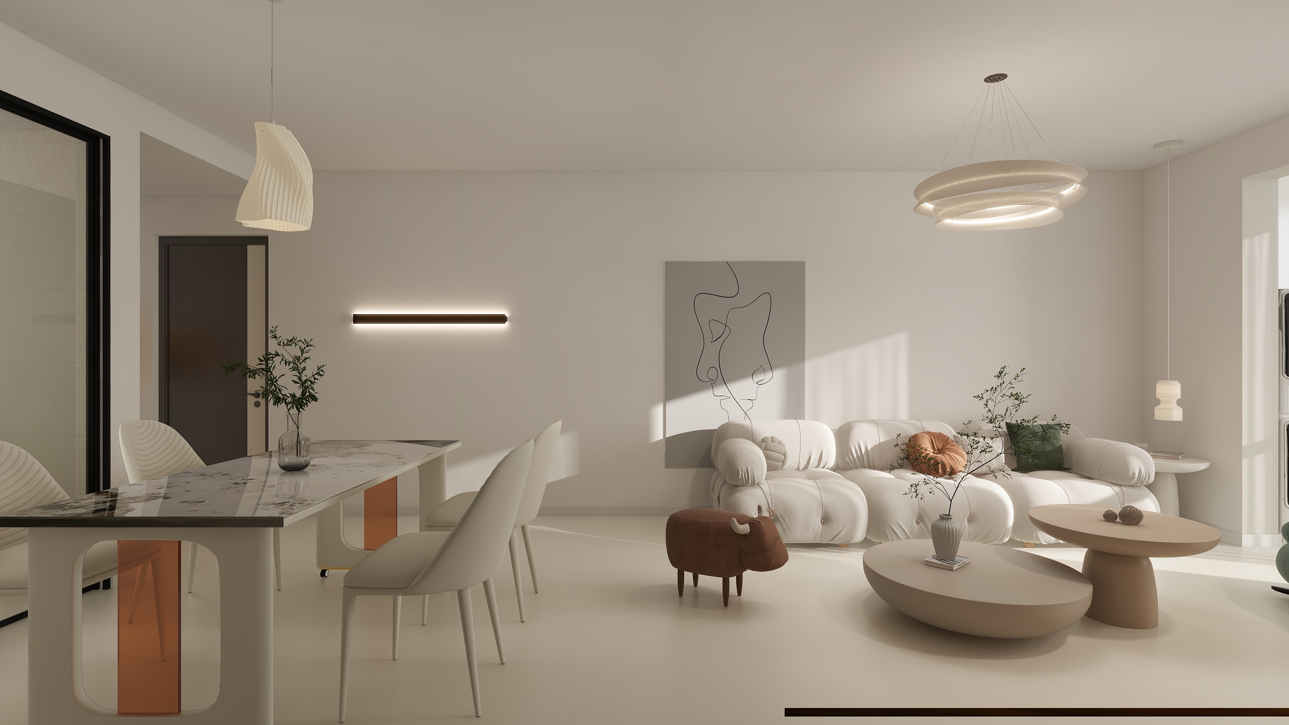 艾梵KcoP-95㎡3室-装修设计方案