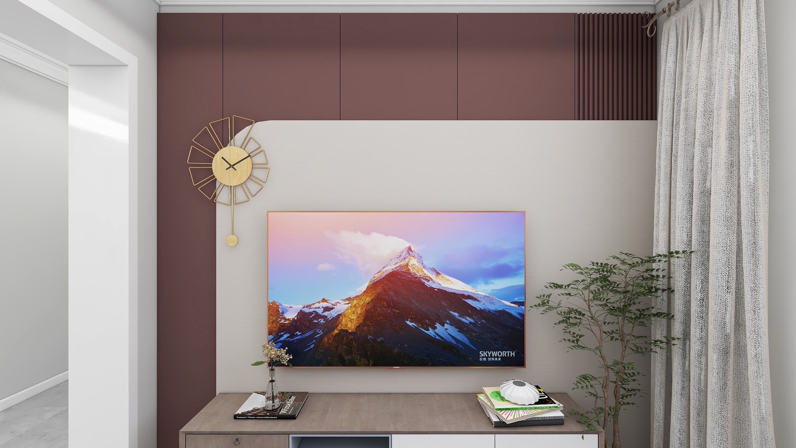 辰尚设计-玫瑰公寓小3室现代风格-装修设计方案