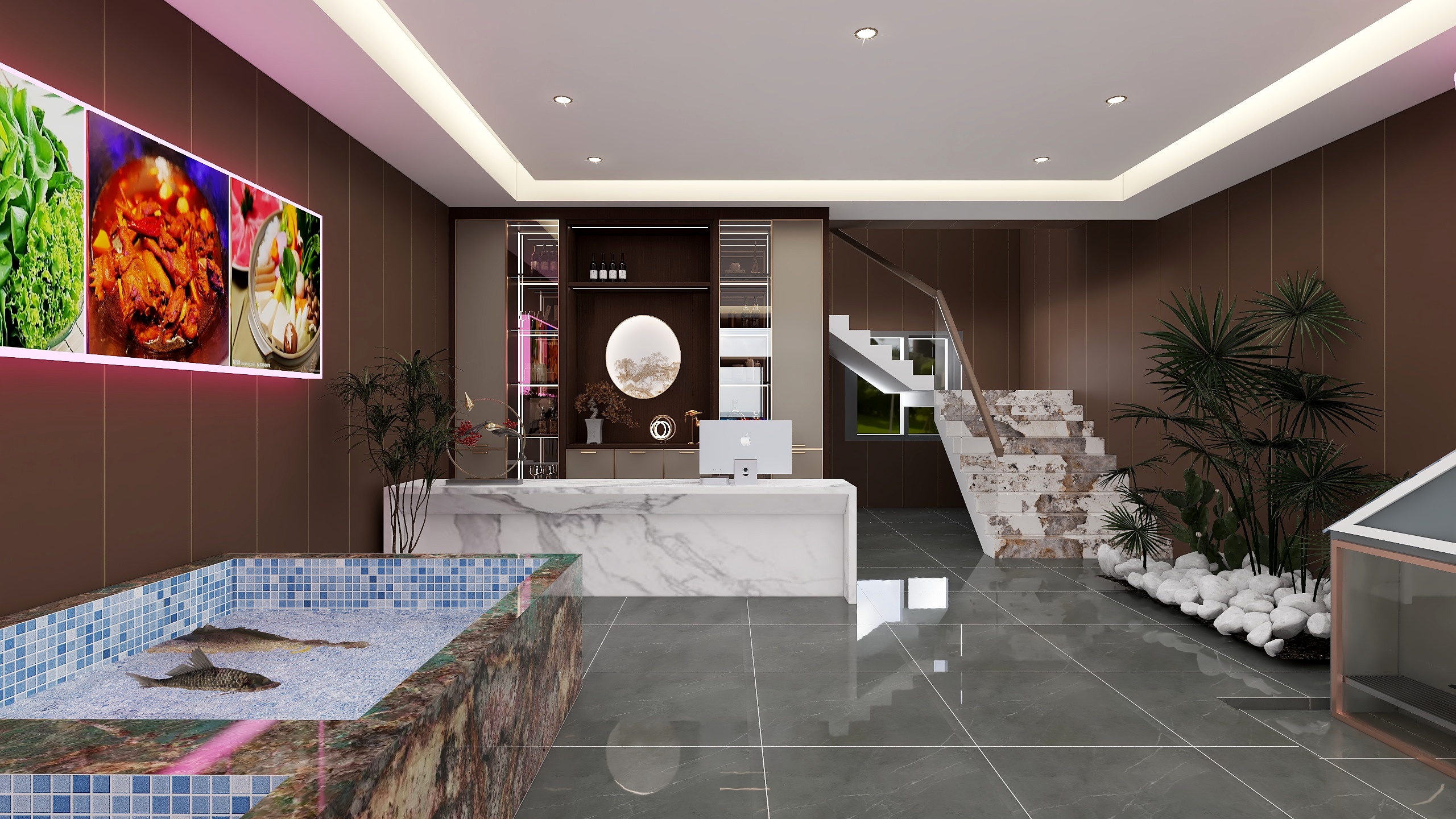 辰尚设计-铁锅炖120平新中风格-装修设计方案