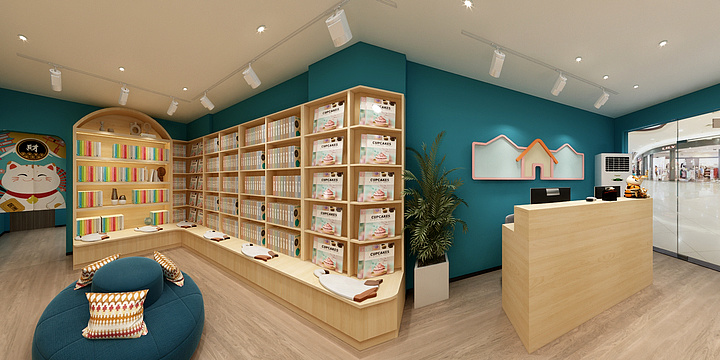 大白设计室-书店-装修设计方案