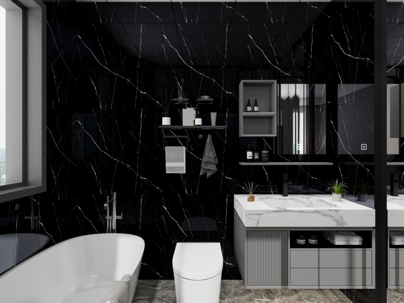 Modern Black & White Bathroom Design Ideas