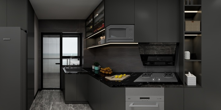 Modern Black Kitchen Design Ideas