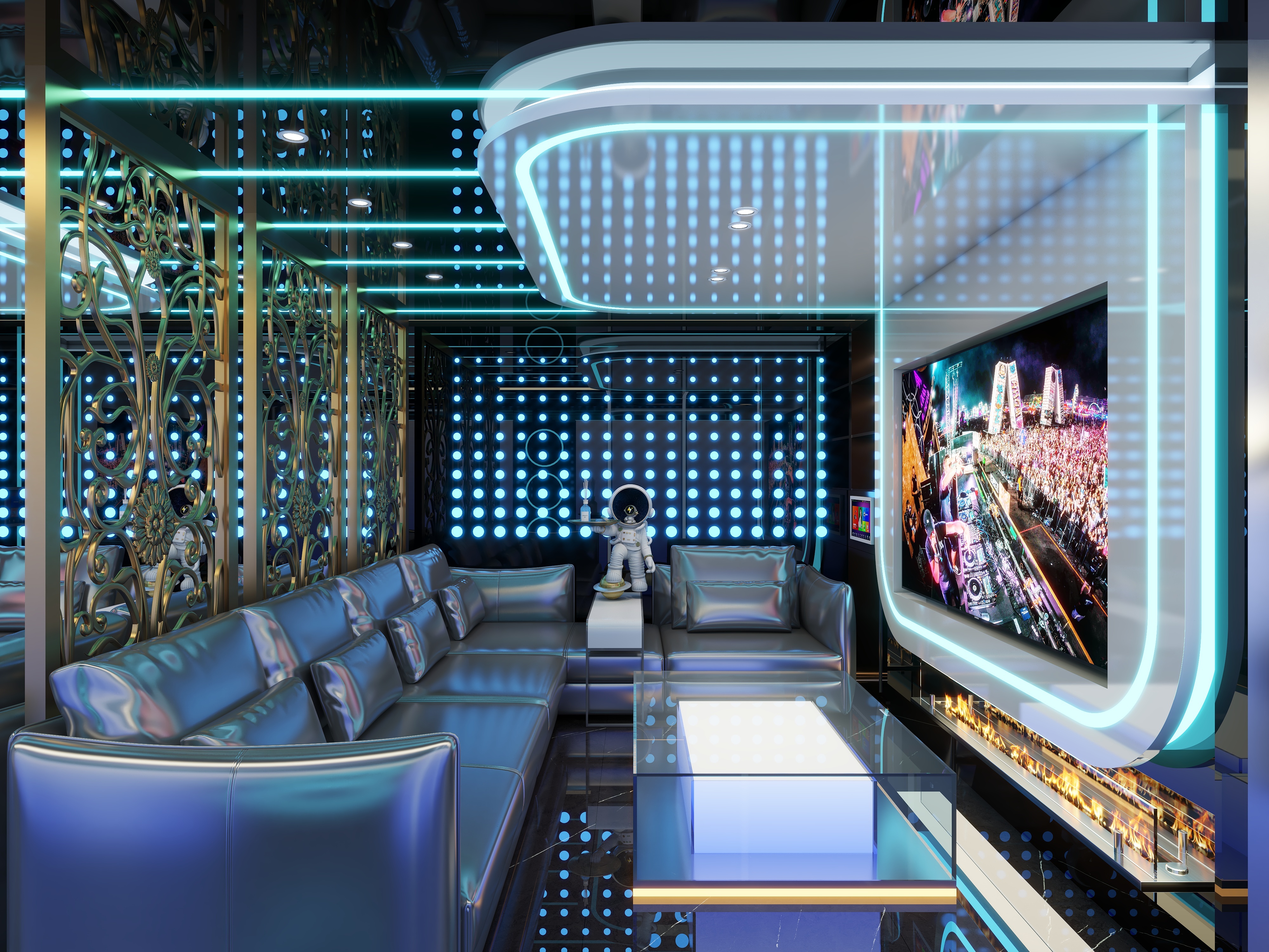 湛智华-工装酒吧417平-装修设计方案