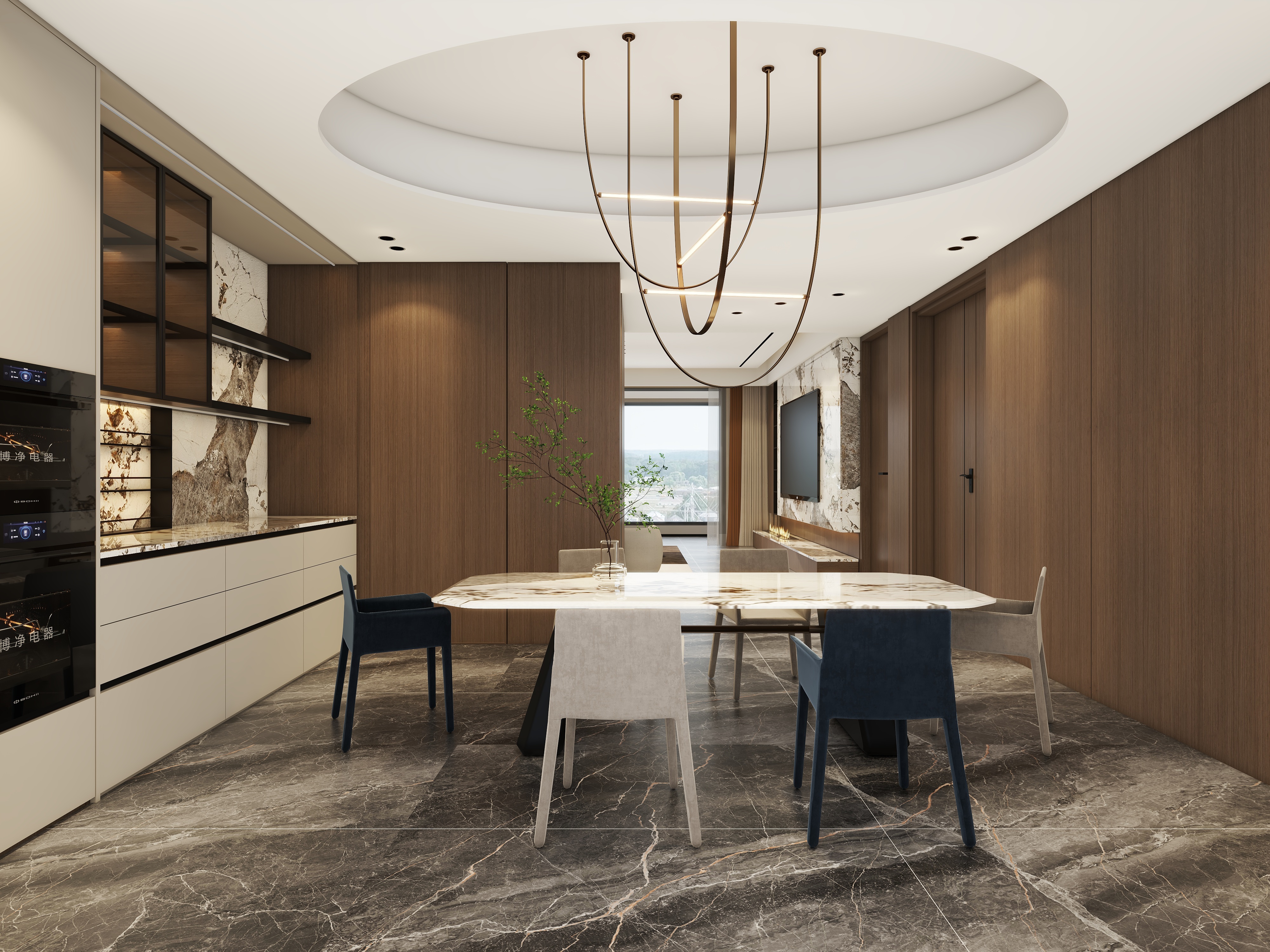 西安设计师汤汤-A-意式轻奢-荣民捌号190平-装修设计方案