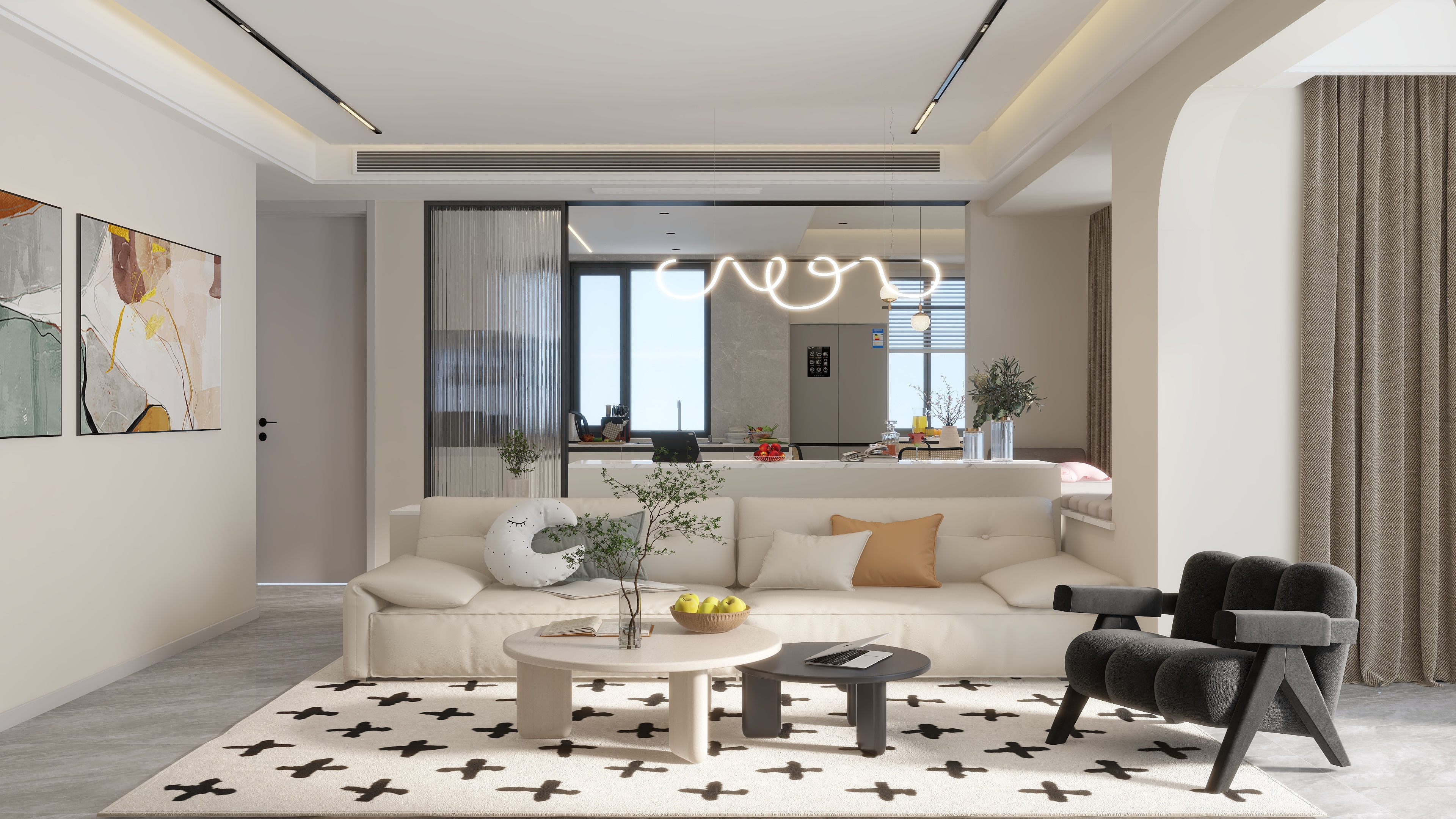 清空zVrI-三室两厅-装修设计方案