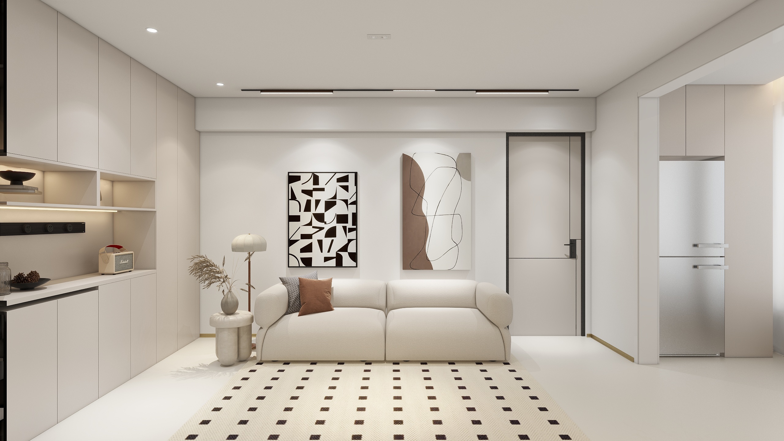 杨光彩-静馨嘉苑64㎡1室-装修设计方案