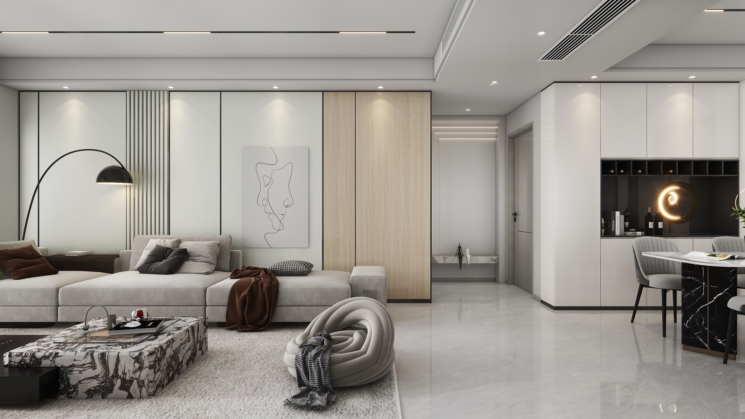 TrumAn_-新城社区122㎡-装修设计方案