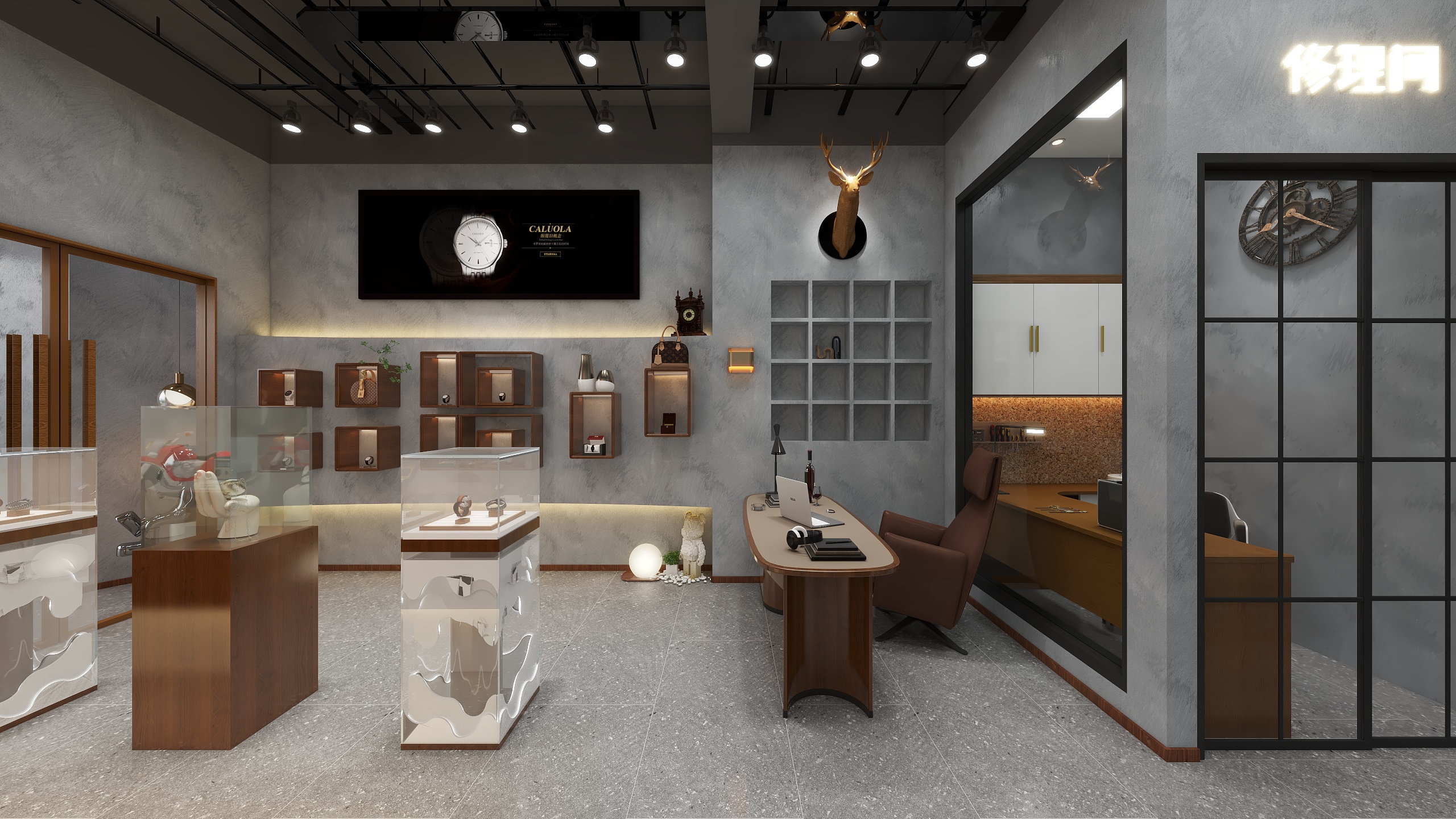 0CHURUI-国泰表铺—工业装修效果图