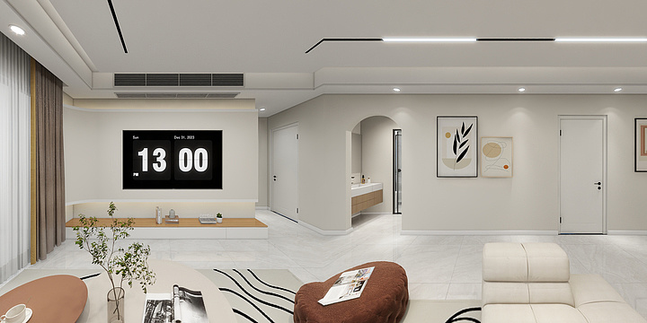 JR~-星汇城21栋303户型效果图-装修设计方案