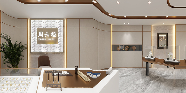 YANGTENG-玉石珠宝店-装修设计方案