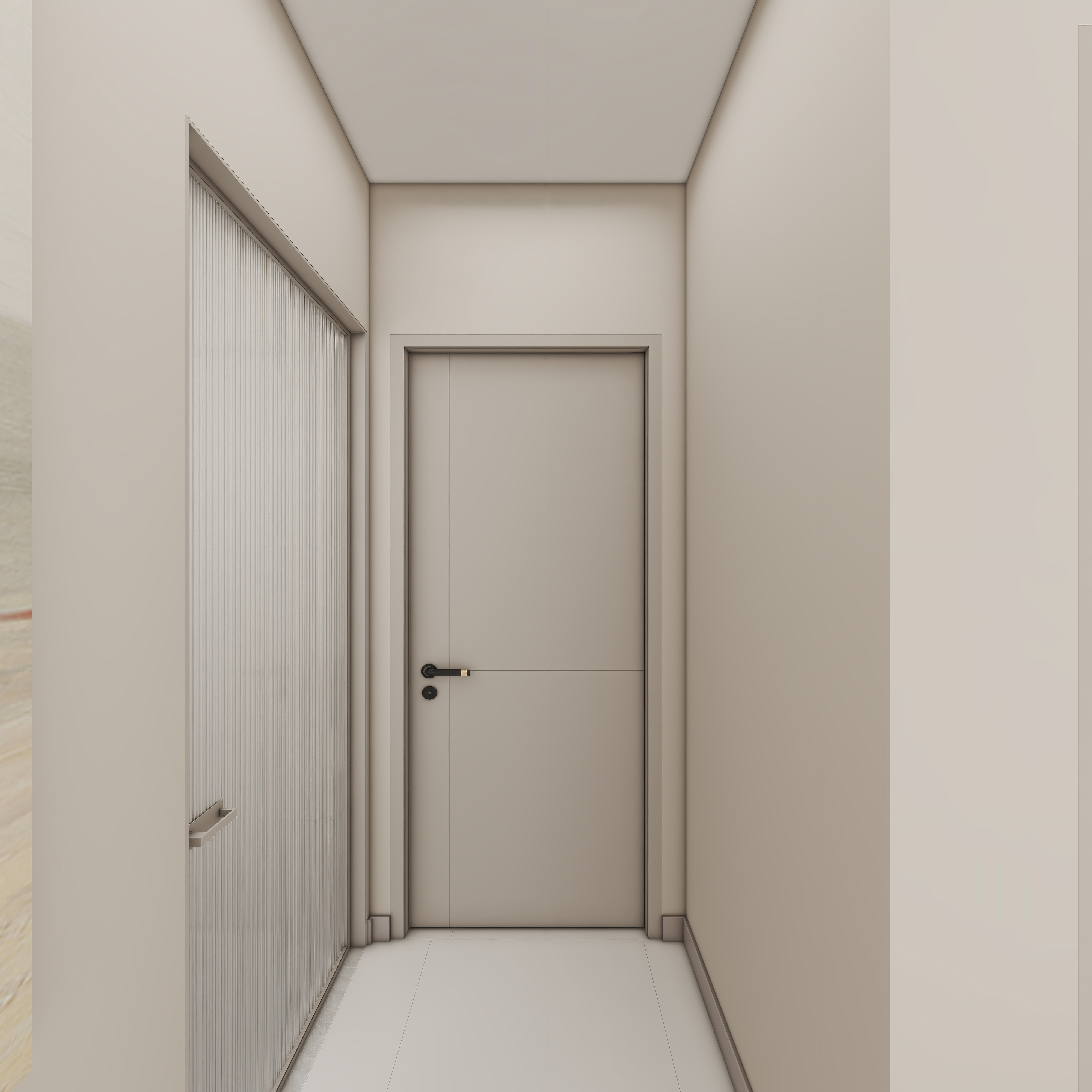 壹诺设计工作室-115㎡3室-奶油风一层客餐厅装修效果图第4张