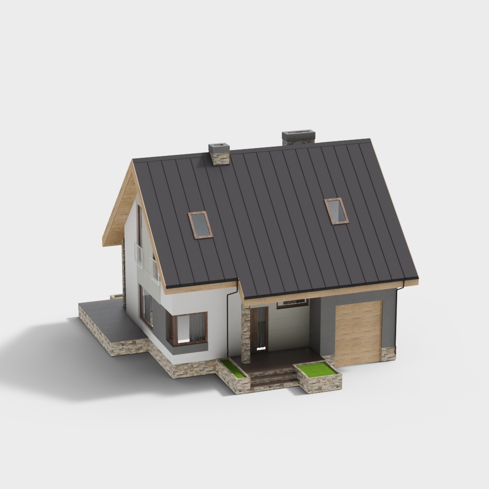European style villa3D模型