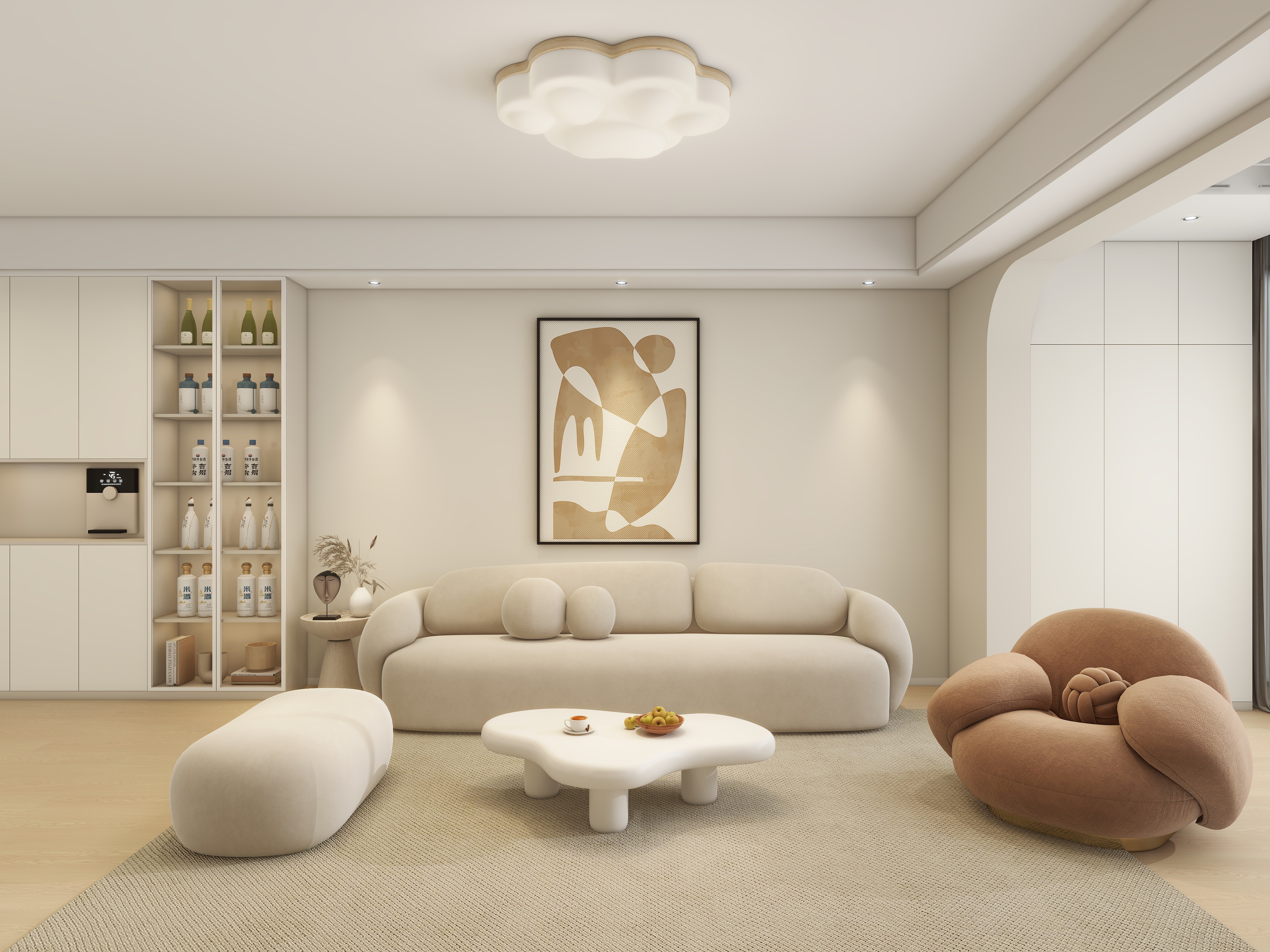 赵一树-奶油风-装修设计方案