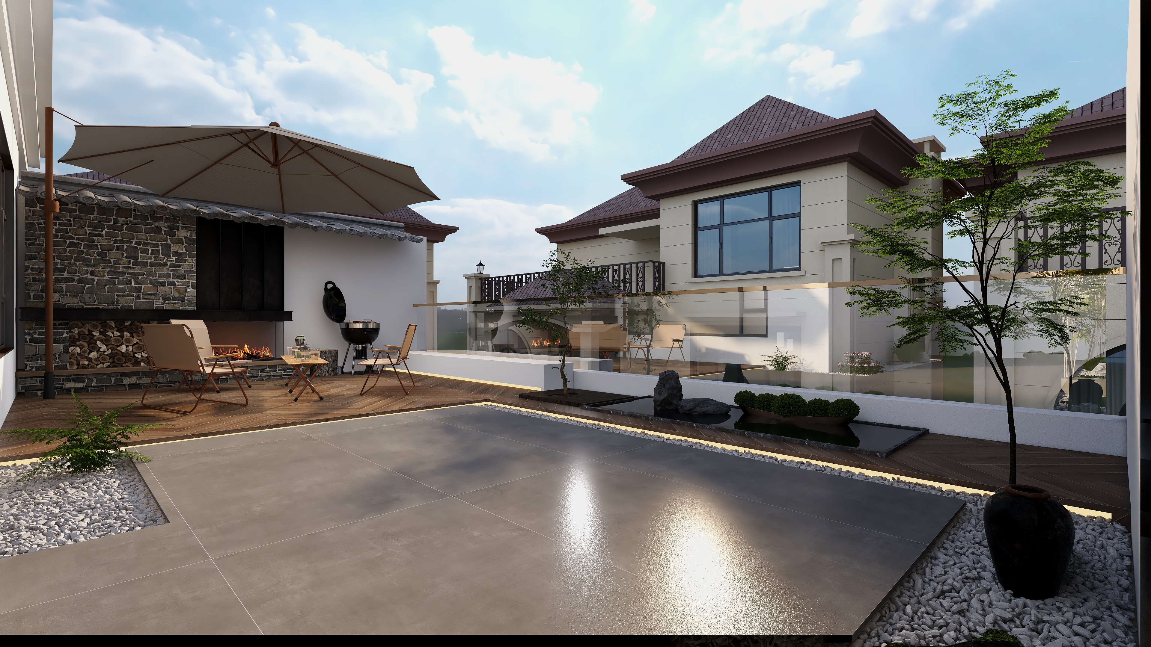 赵泽文ZW-60平方观景露台，休闲露台-装修设计方案