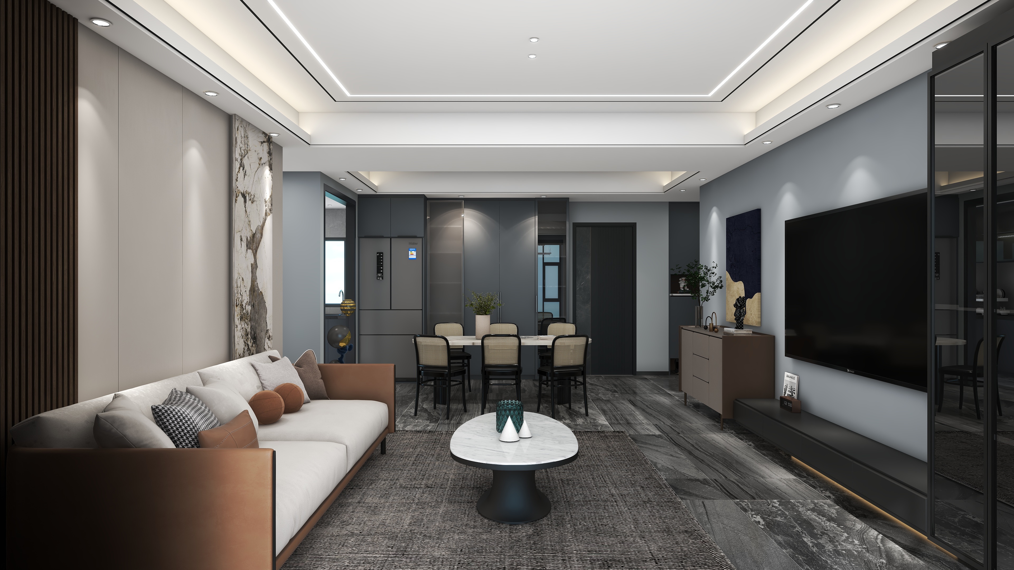 kuchao107-轻奢风格装修效果图