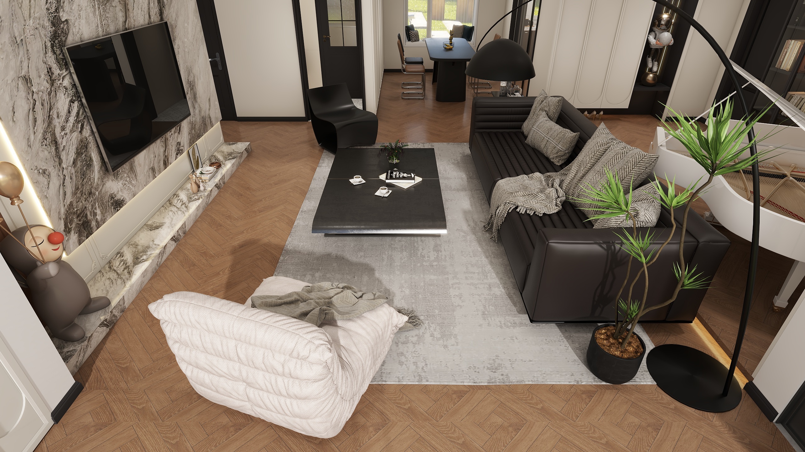 芝士士-轻美式混搭风-装修设计方案