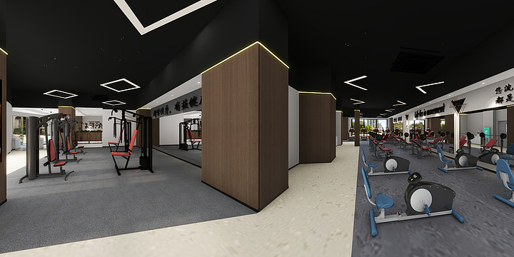 设计师阿傧-南京街健身房-装修设计方案