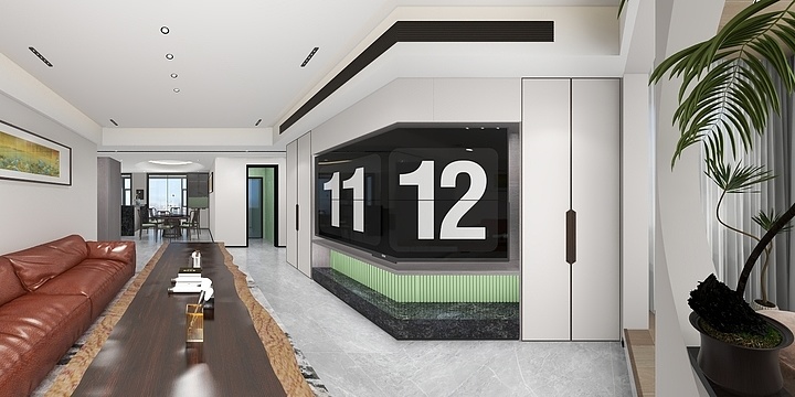 吉上艺墅设计-诺金央城3205-装修设计方案