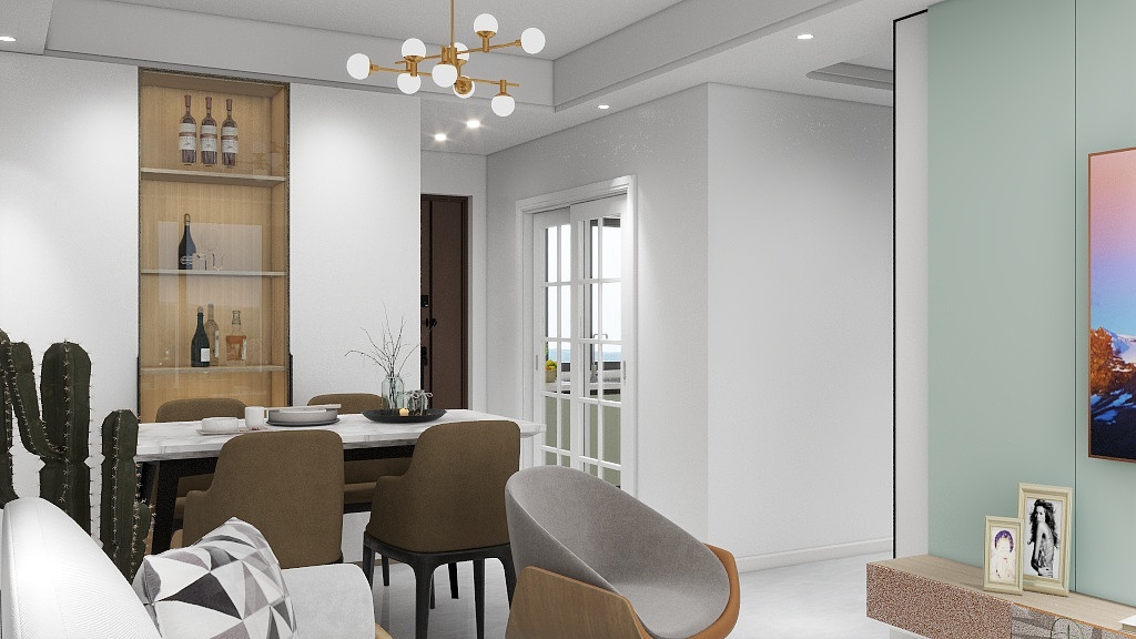 王就之-海德公园81㎡3室-装修设计方案