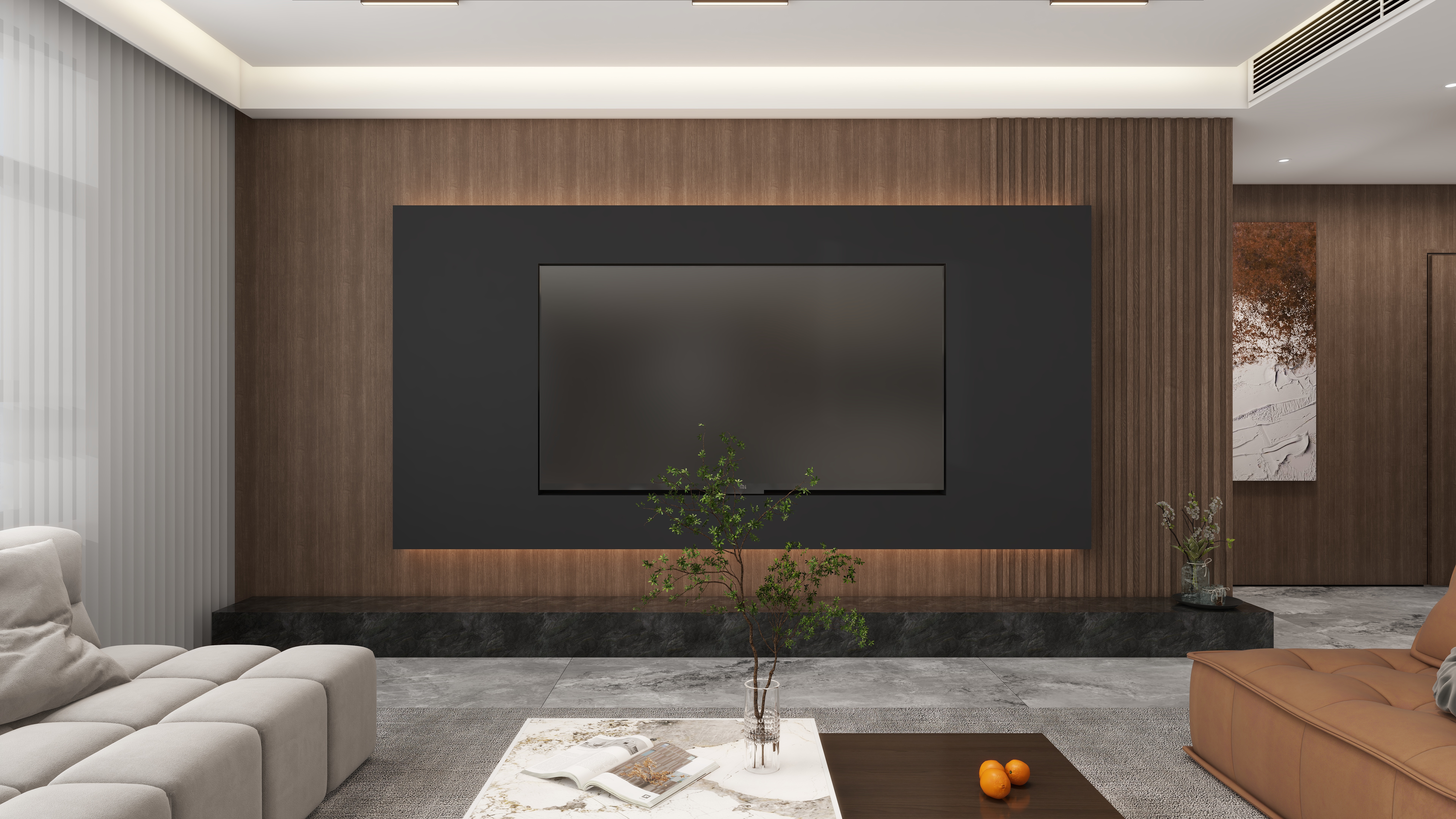 设计师益航-融创·揽月府180㎡意式轻奢风大平层装修效果图