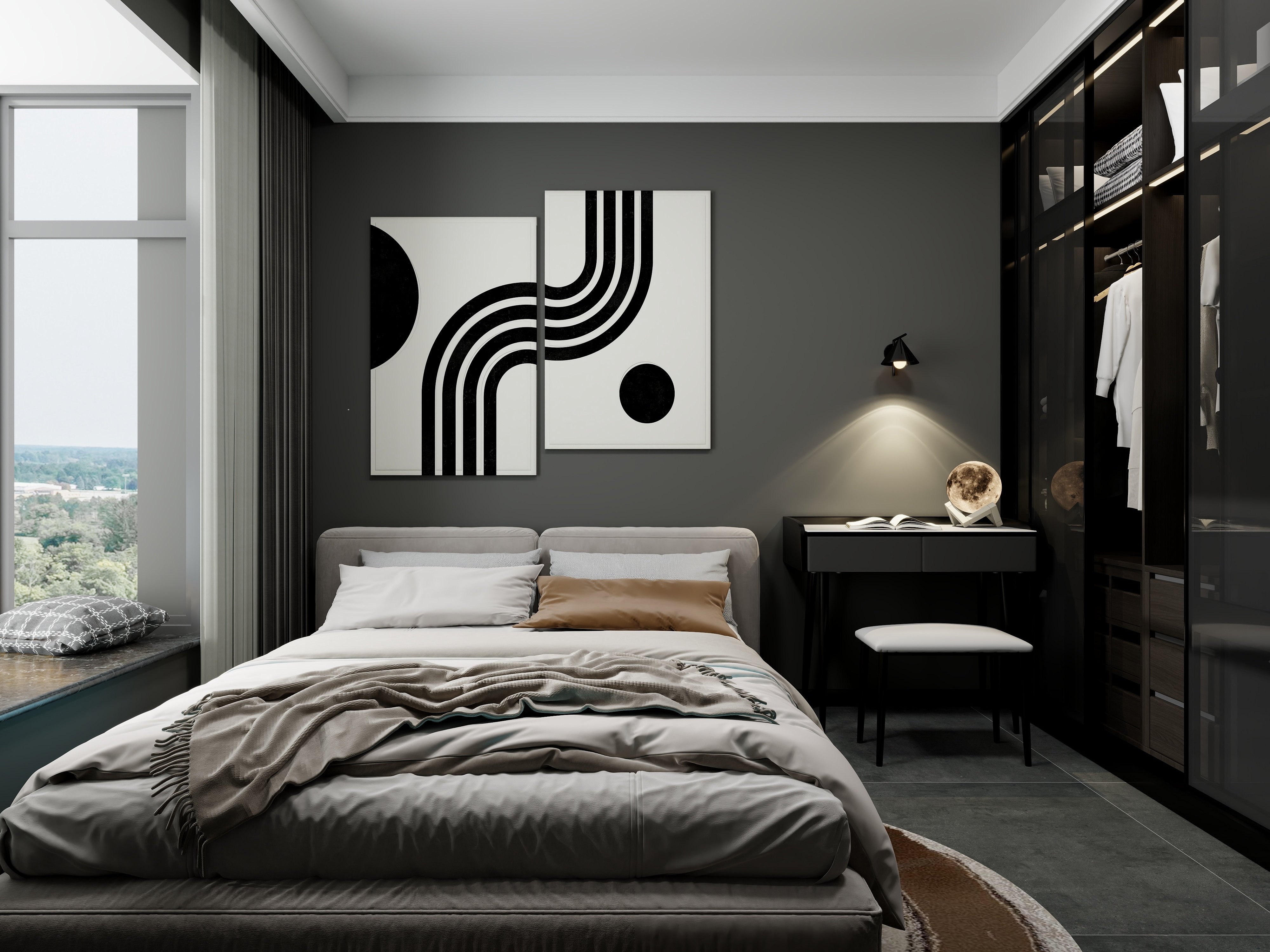 艺雅丽-110平现代简约 一层次卧1装修效果图第2张