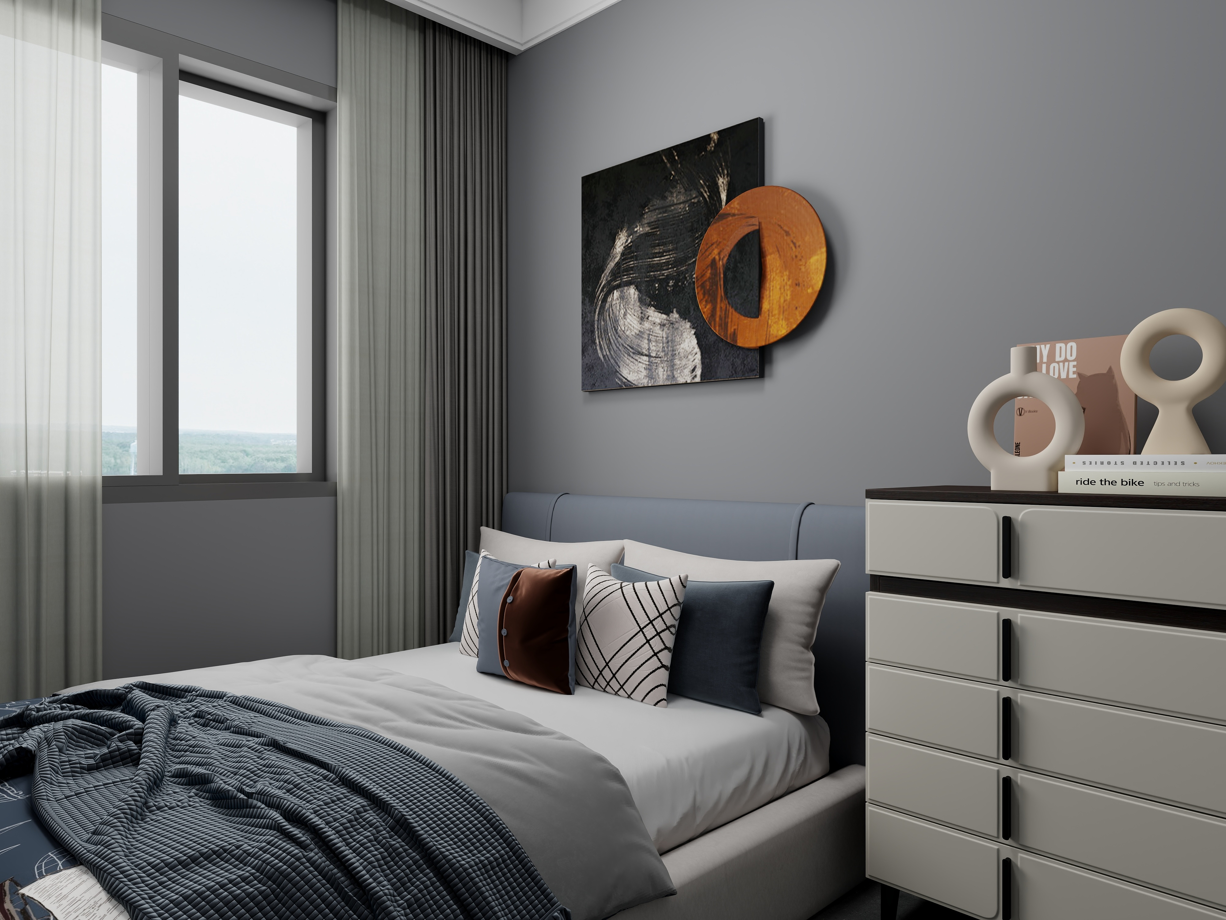 艺雅丽-110平现代简约 一层次卧2装修效果图第1张