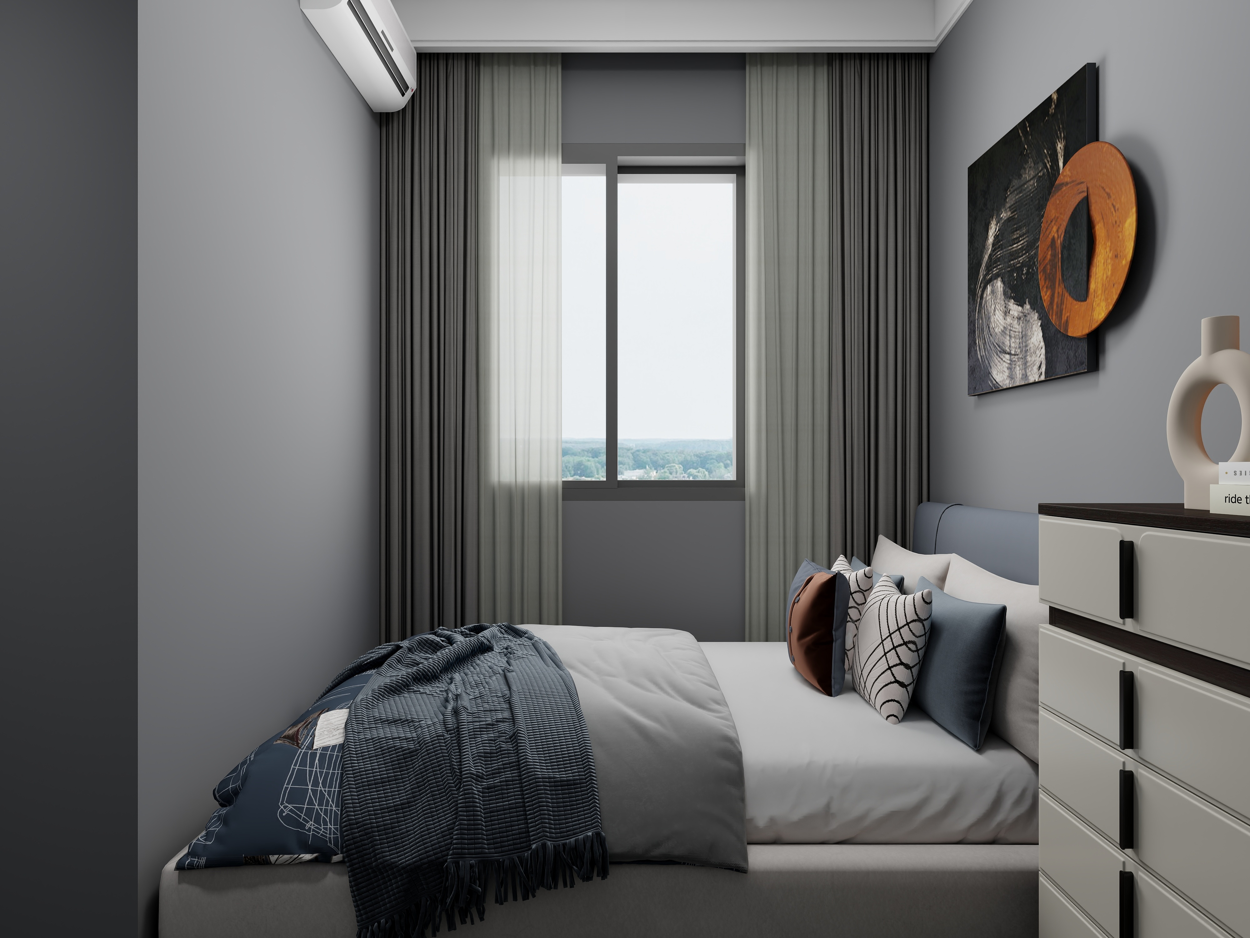 艺雅丽-110平现代简约 一层次卧2装修效果图第2张