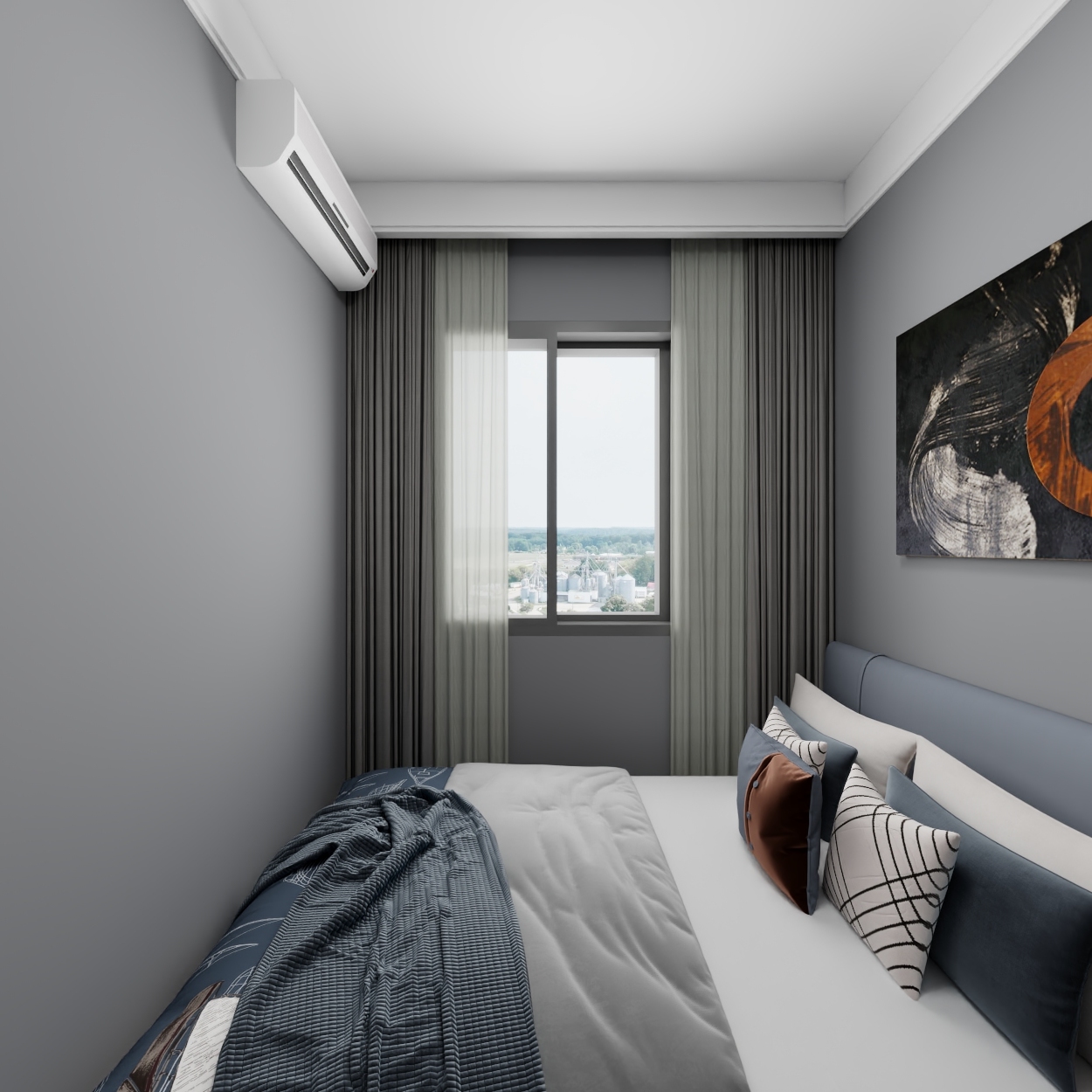 艺雅丽-110平现代简约 一层次卧2装修效果图第3张